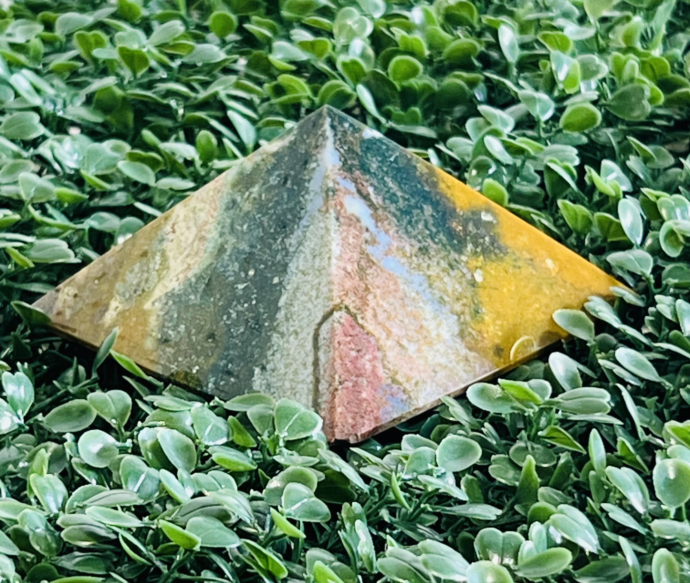 Ocean Jasper Pyramid 3-4"