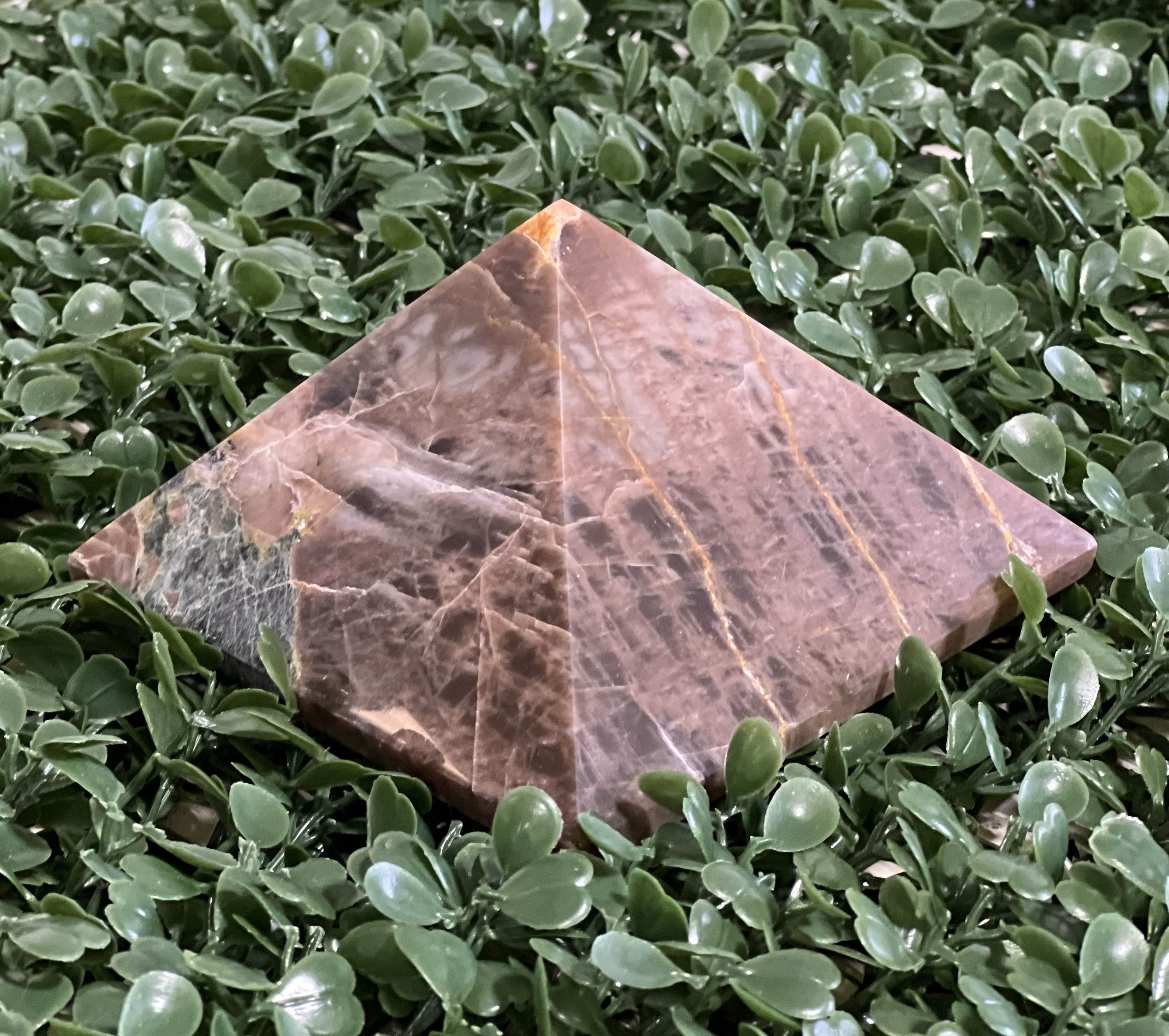 Black Moonstone Pyramid 3-4"