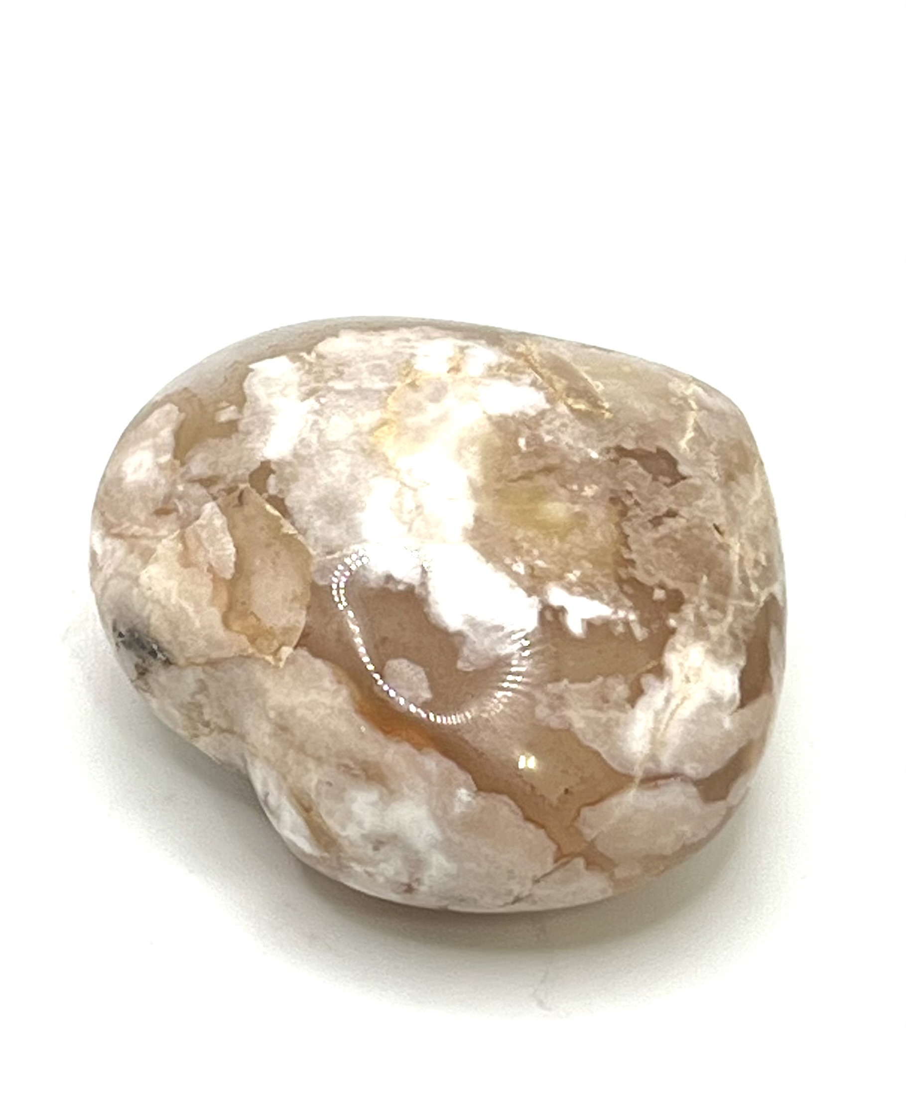 Cherry Blossom Agate Heart 2-3"