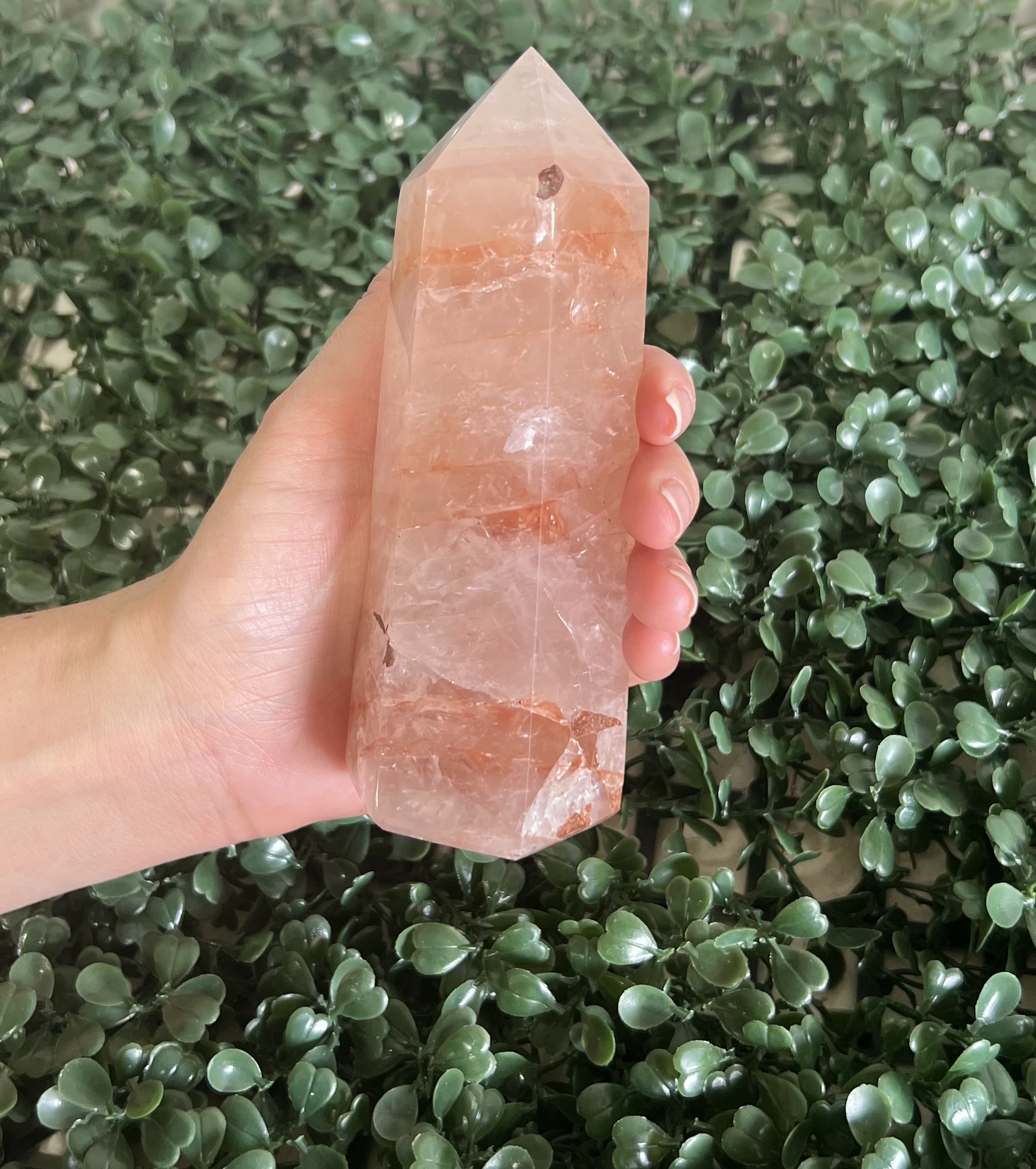 Red Hematoid Quartz Tower 4-5"