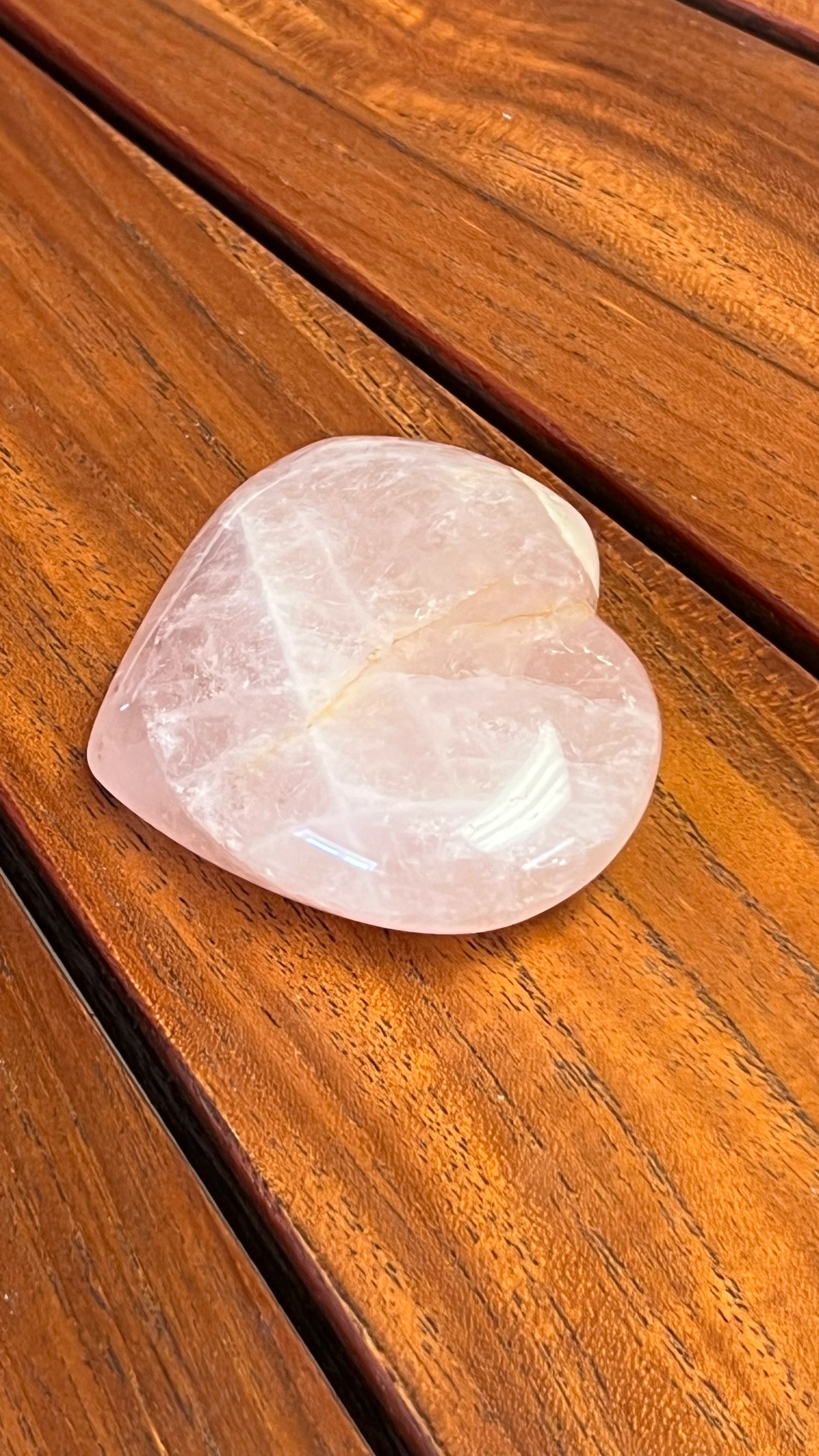 Rose Quartz Heart 3-3.5" 