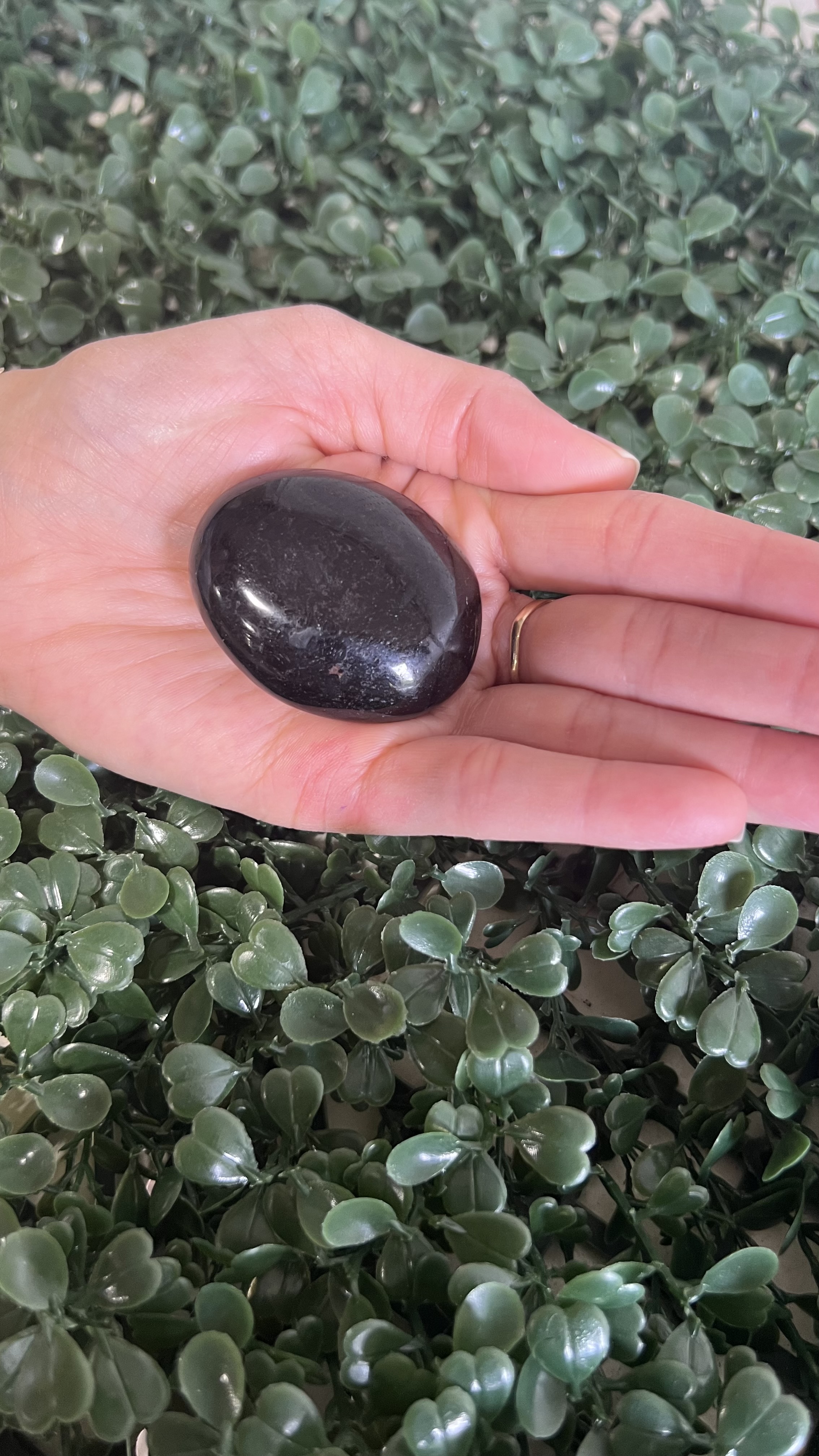 Black Tourmaline Palm Stone 2-3" New Arrivals