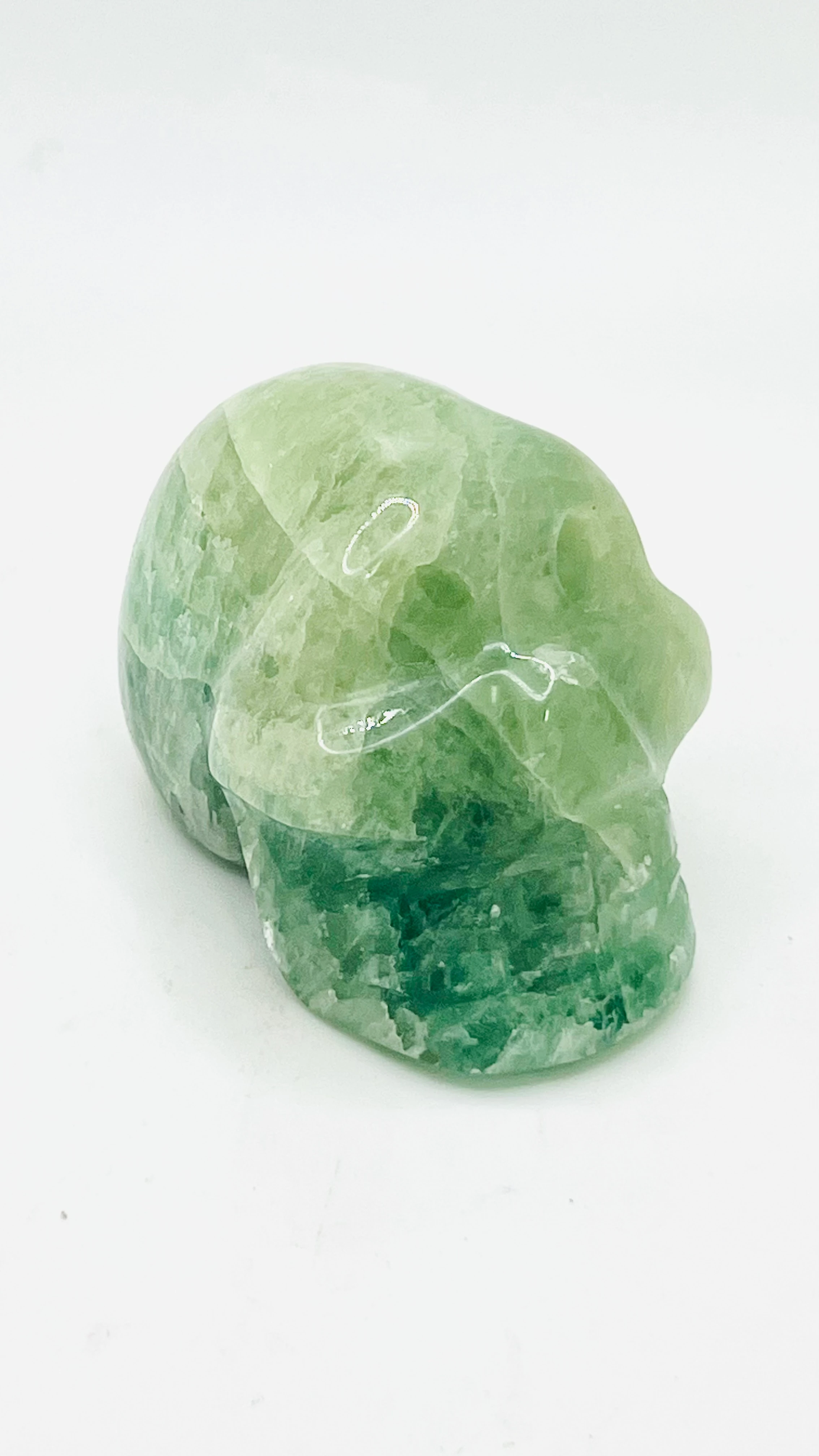 Green Flourite Skull 2.5-3.5"