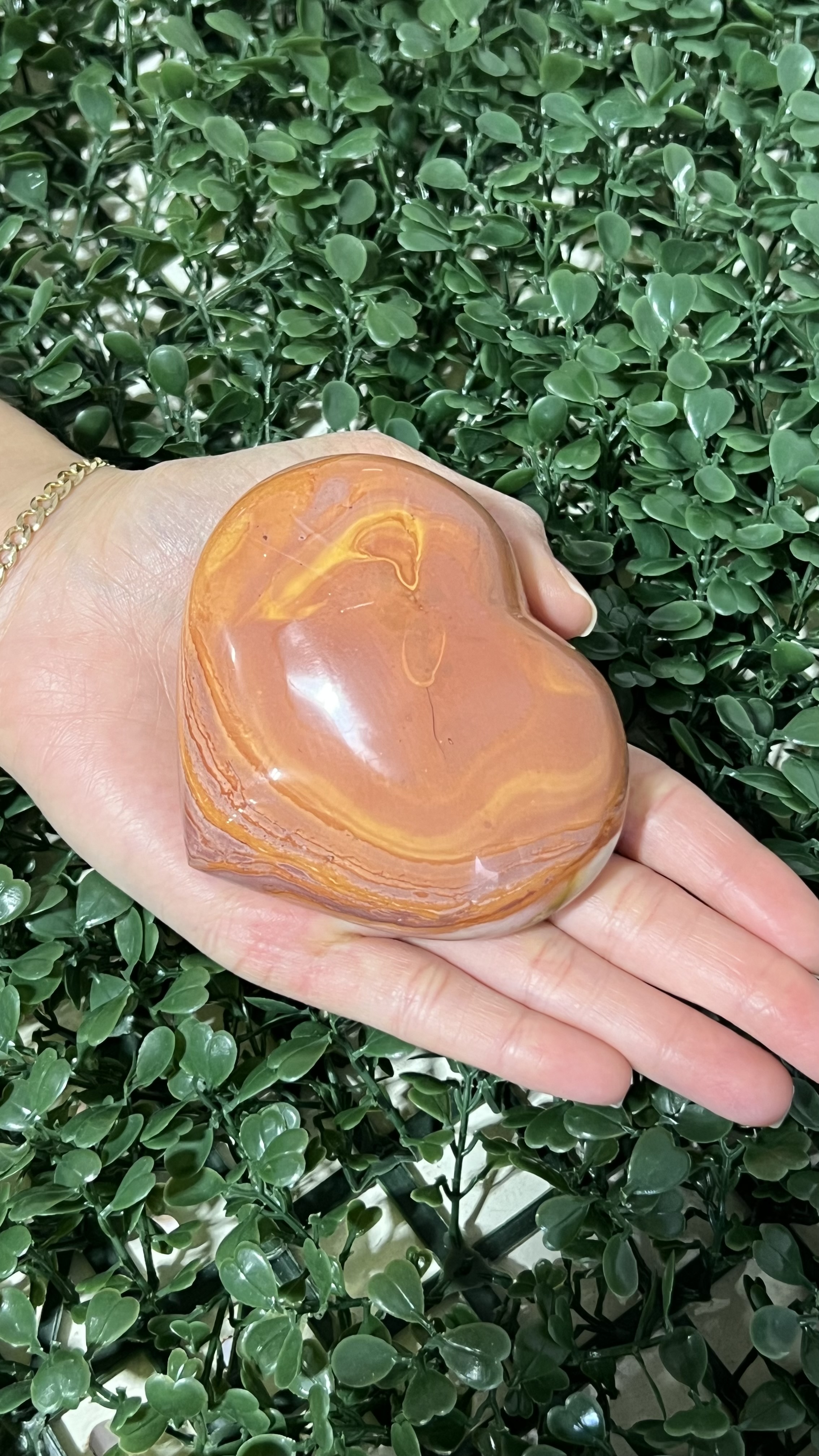 Polychrome Desert Jasper Heart 3-3.5"