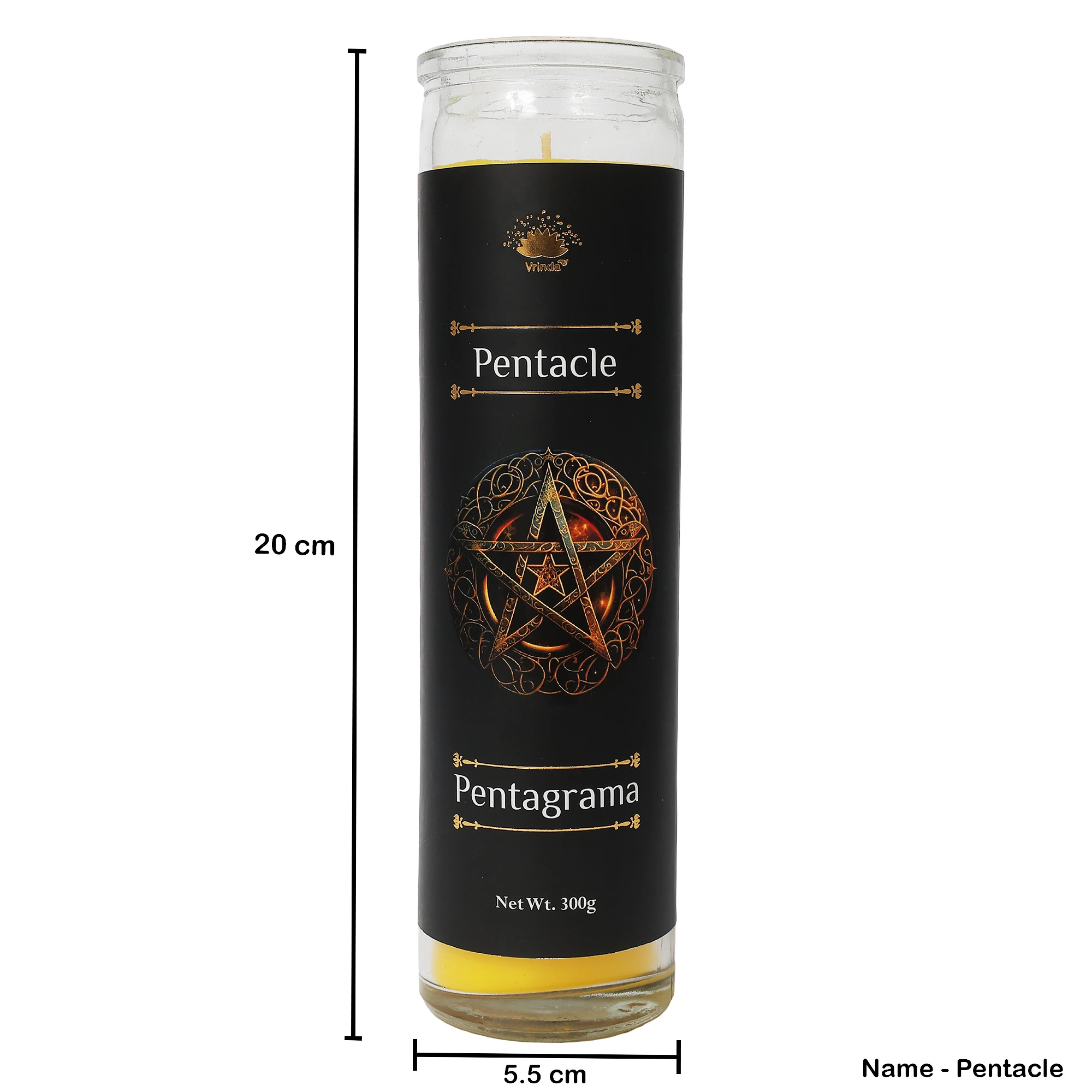 Pentacle 7 Day Ritual candle