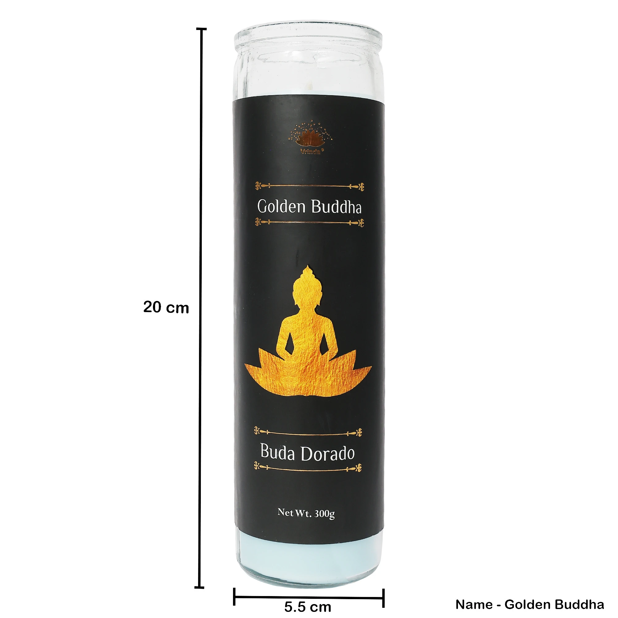 Golden Buddha 7 Day Scented Ritual candle