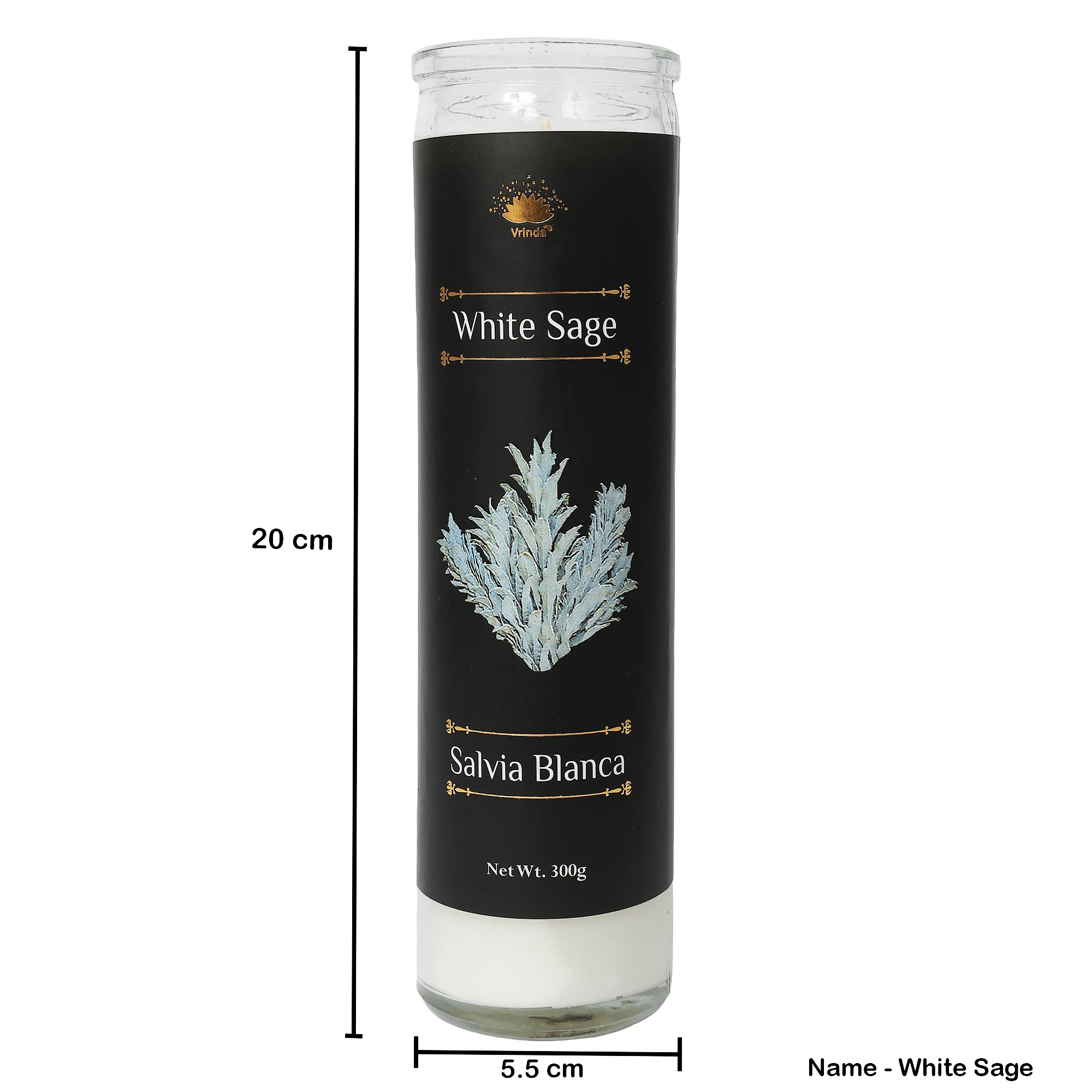 White Sage 7 Day Scented Ritual candle