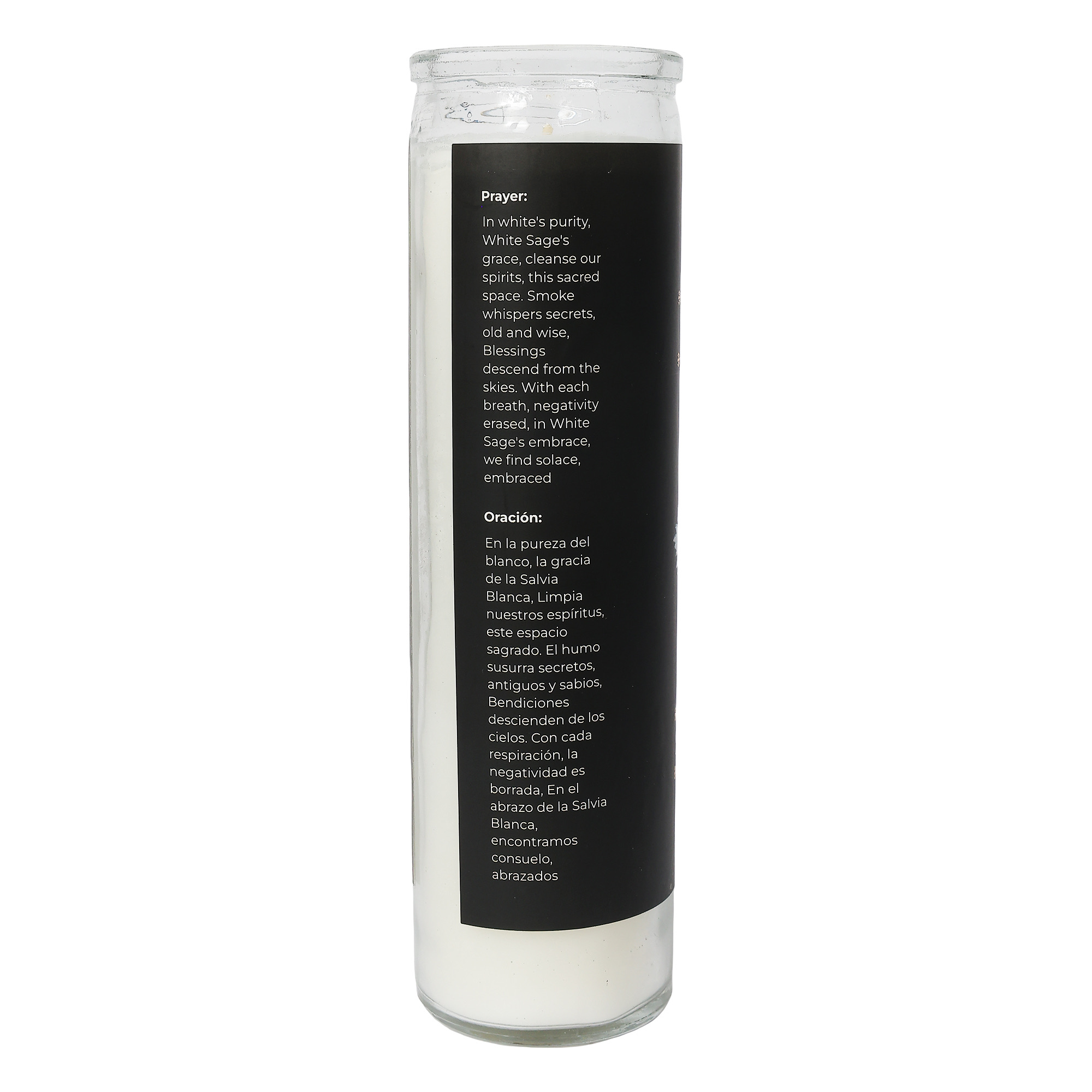 White Sage 7 Day Scented Ritual candle