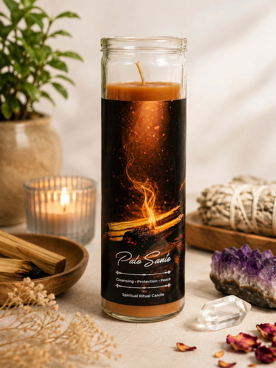 Palo Santo 7 Day Scented Ritual candle