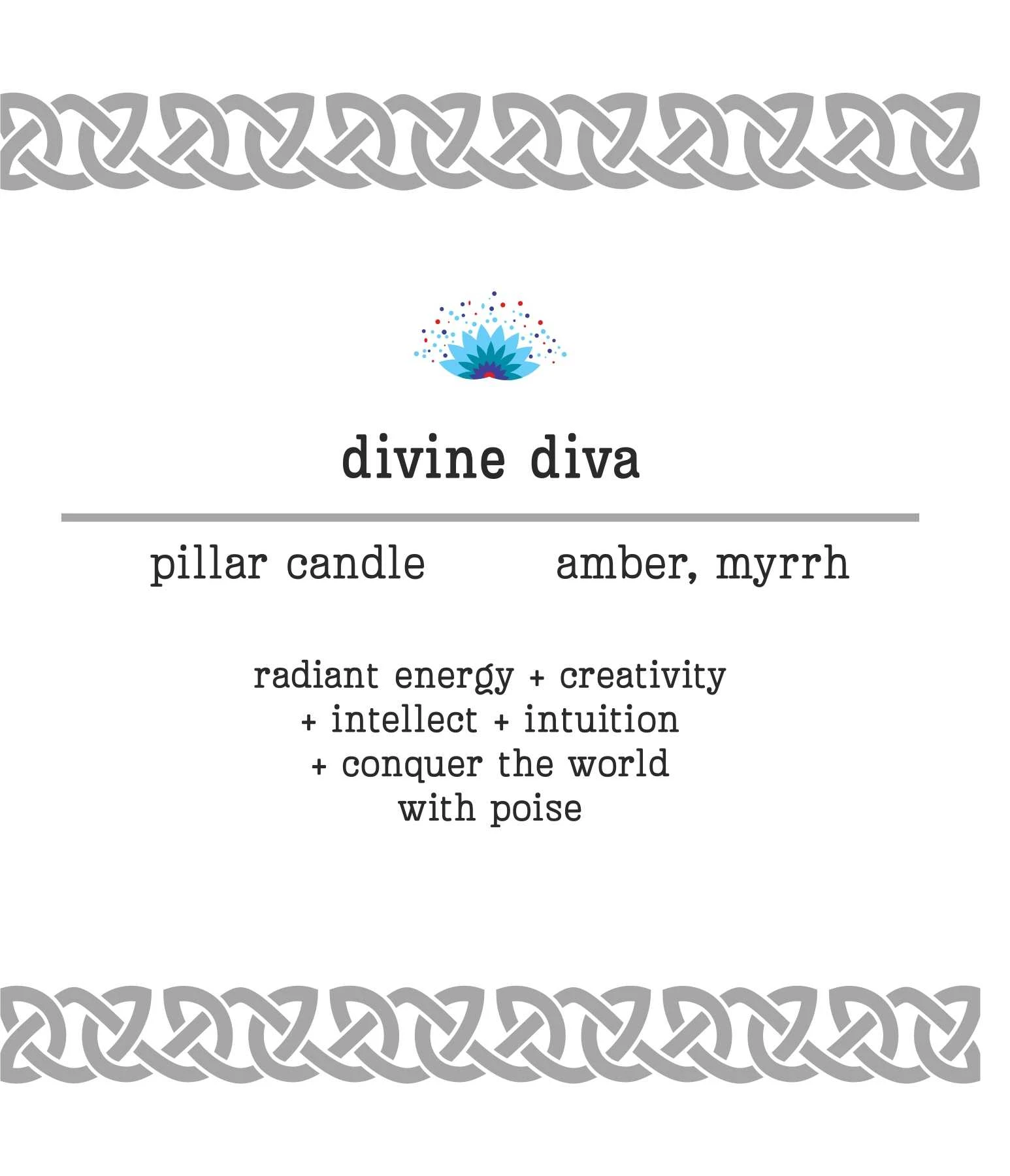 Manifestation Pillar Candle Divine Diva 7"x1.5" 