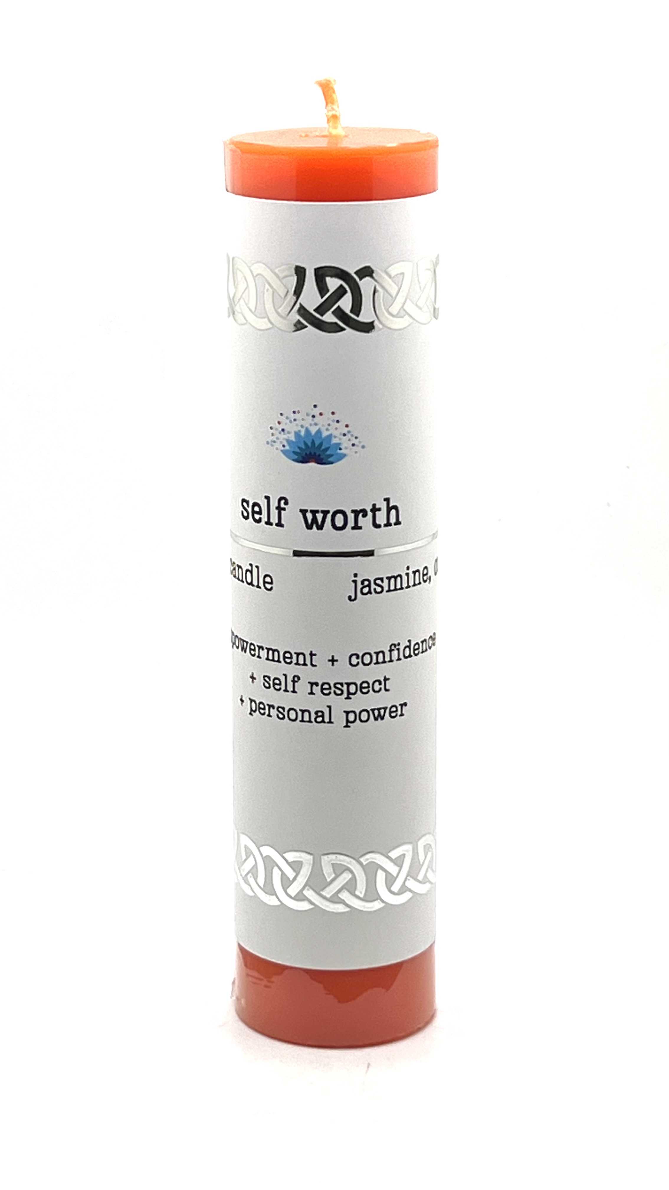 Manifestation Pillar Candle Self Worth 7"x1.5" New Arrivals VD Importers Inc.