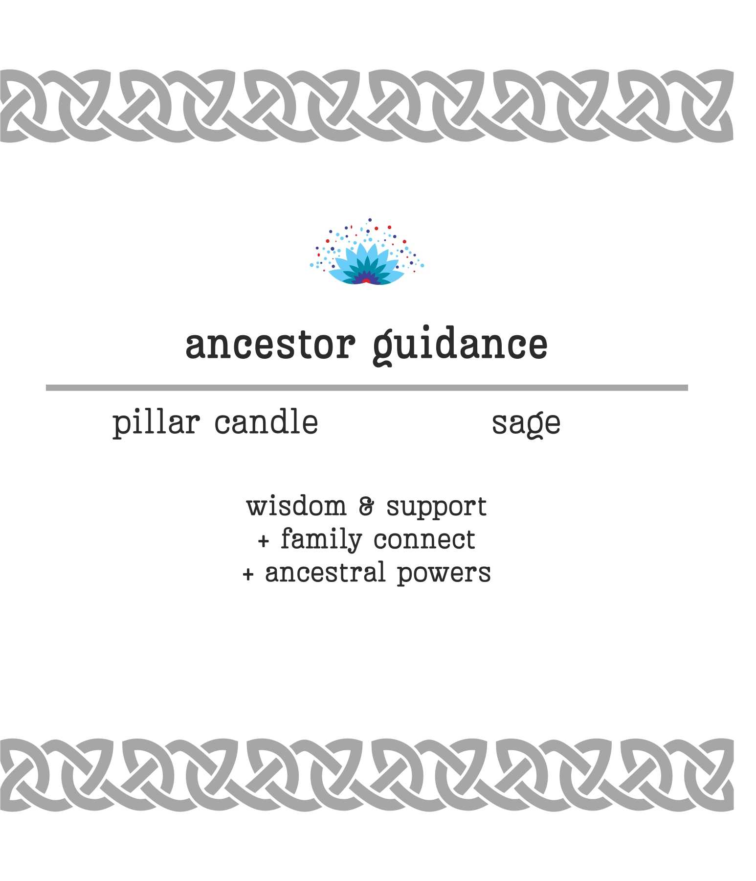 Manifestation Pillar Candle Ancestor Guidance 7"x1.5" New Arrivals VD Importers Inc.