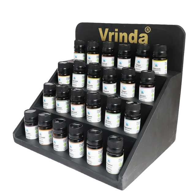 Wood Display for Essential Oils