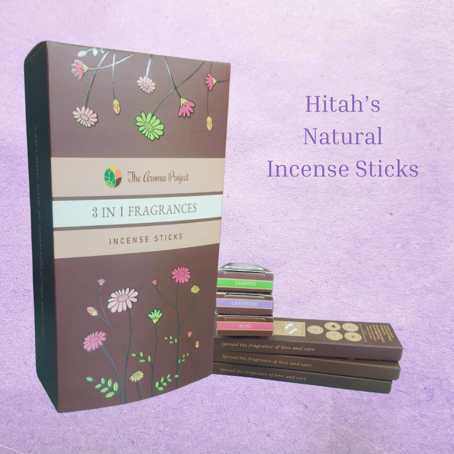 Hitah "Goodness" Flower Incense (Rose, lavender, Jasmine) 24gms