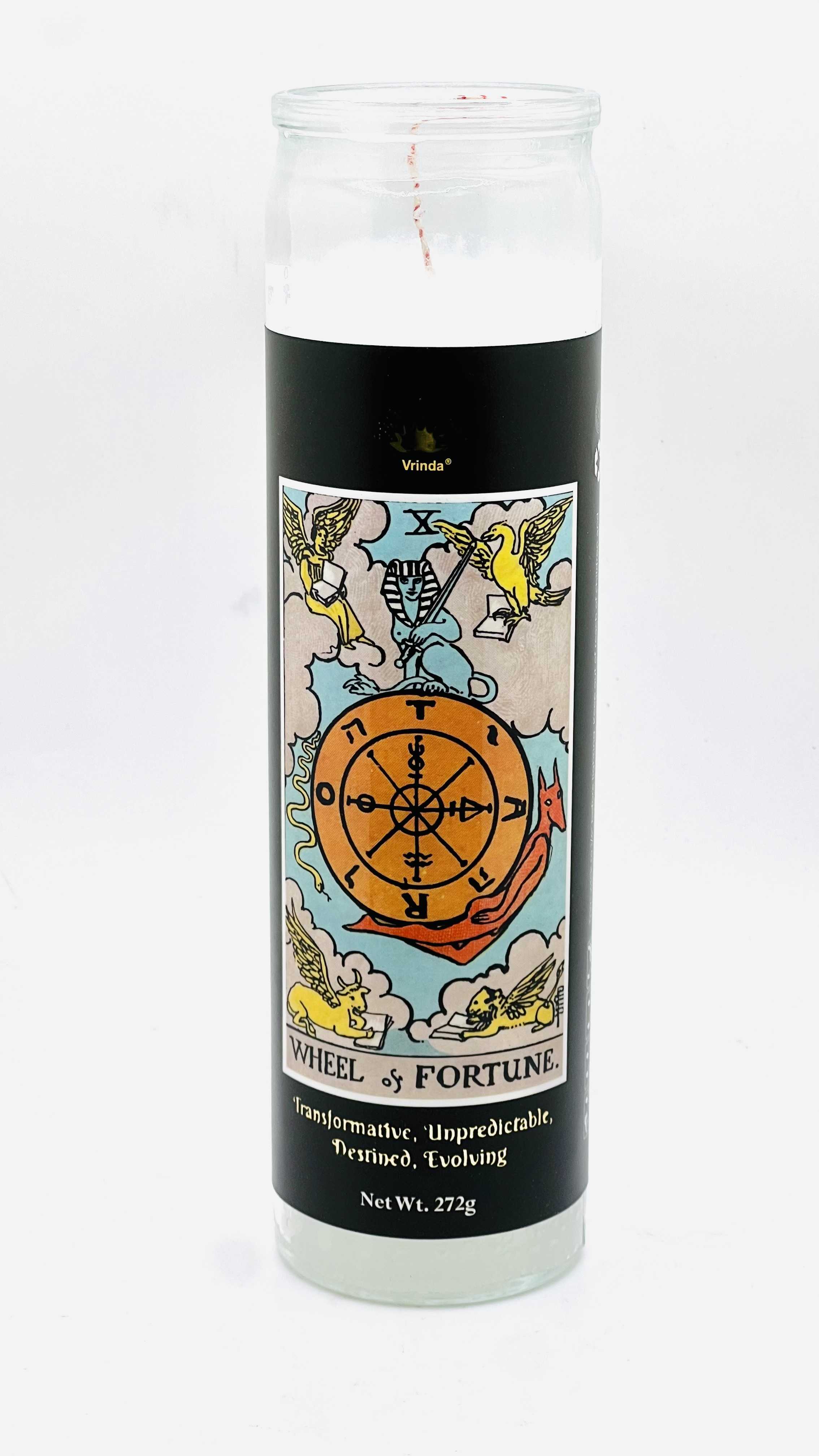 Wheel of Fortune Tarot candle New Arrivals VD Importers Inc.