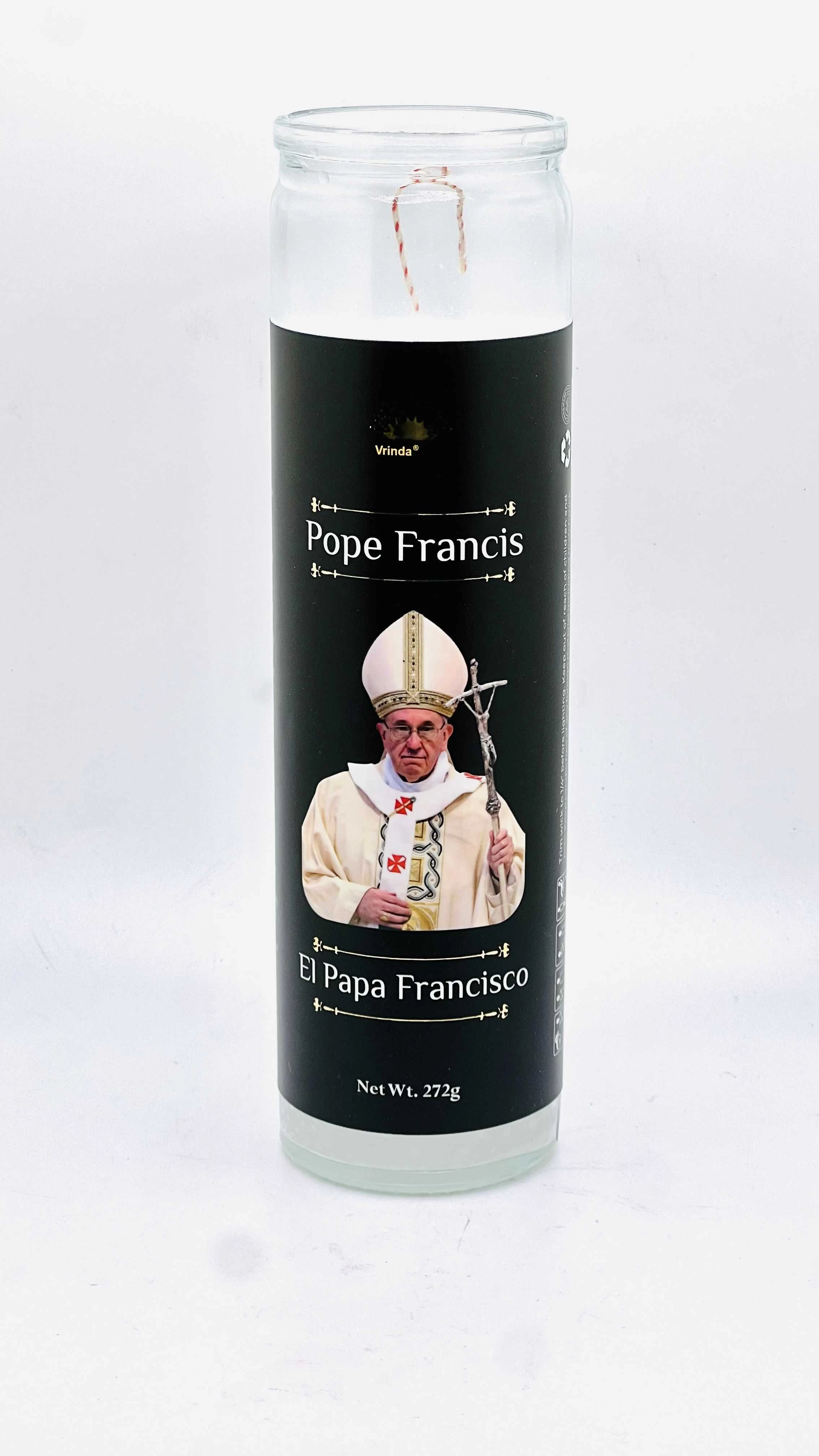 Pope Francis Prayer candle