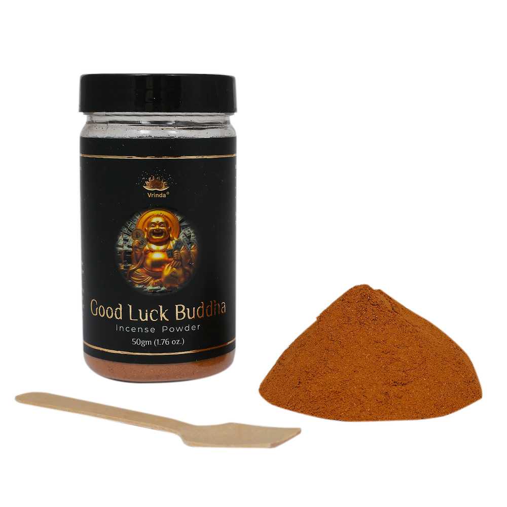 Good Luck Buddha Incense Powder 50gm New Arrivals VD Importers Inc.