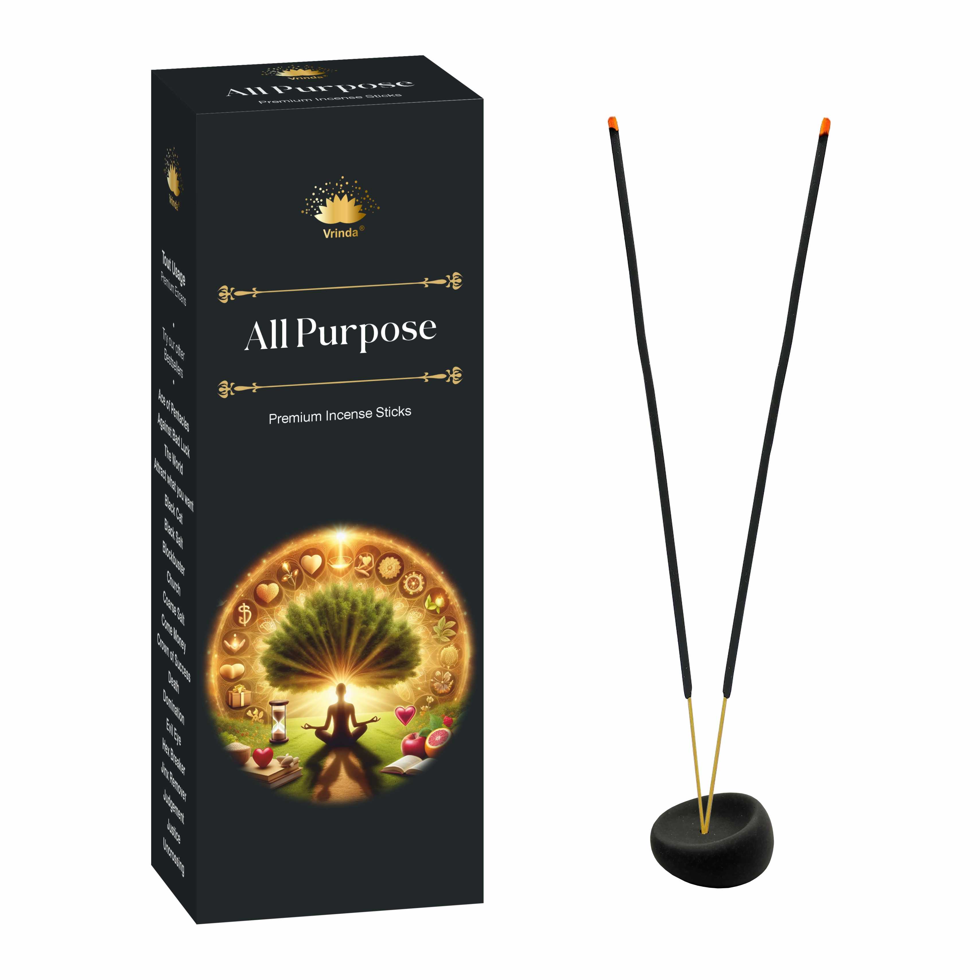 All Purpose hexa incense sticks (pack of 6) Vrinda ® Exclusive Incense VD Importers Inc.
