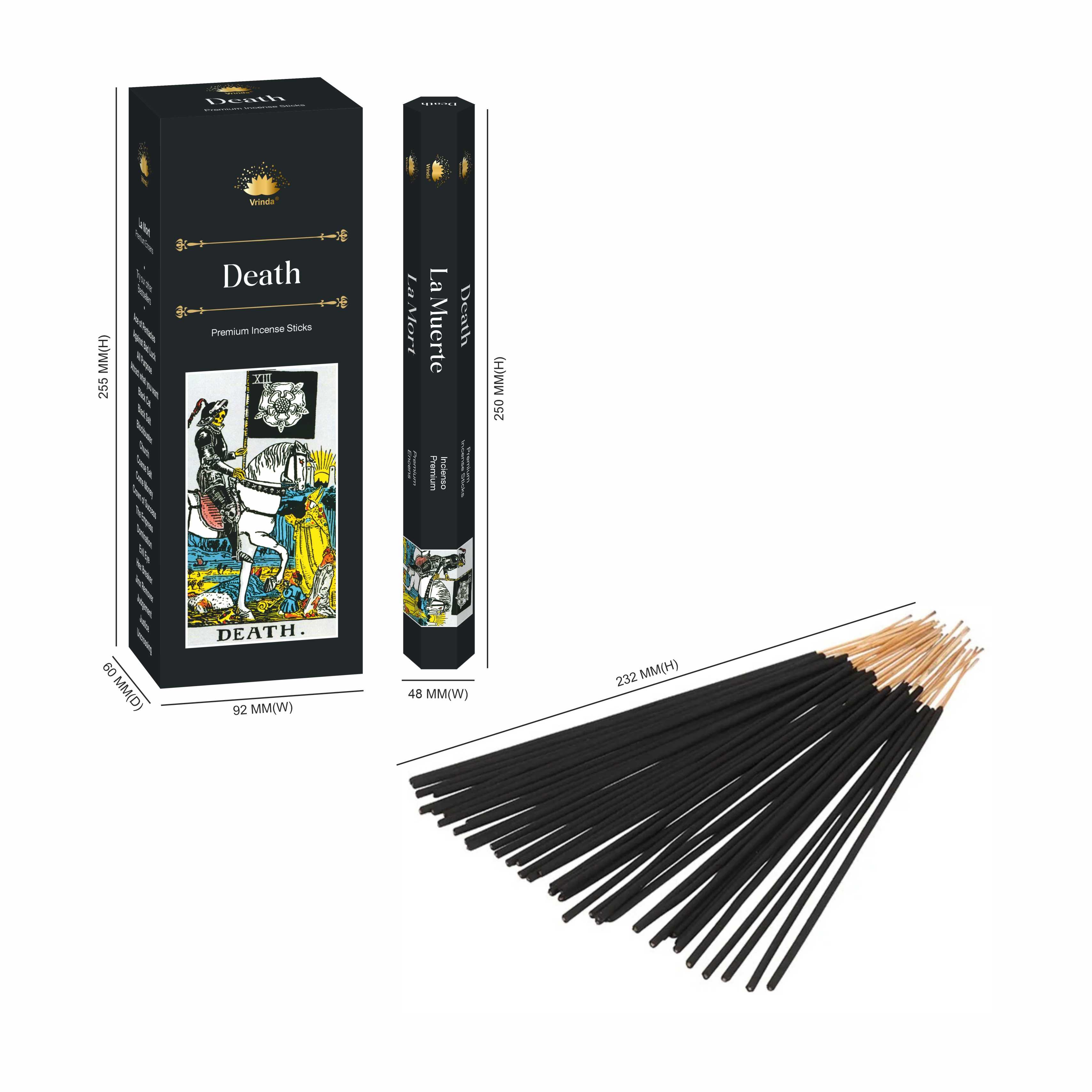 Death hexa incense sticks (pack of 6)