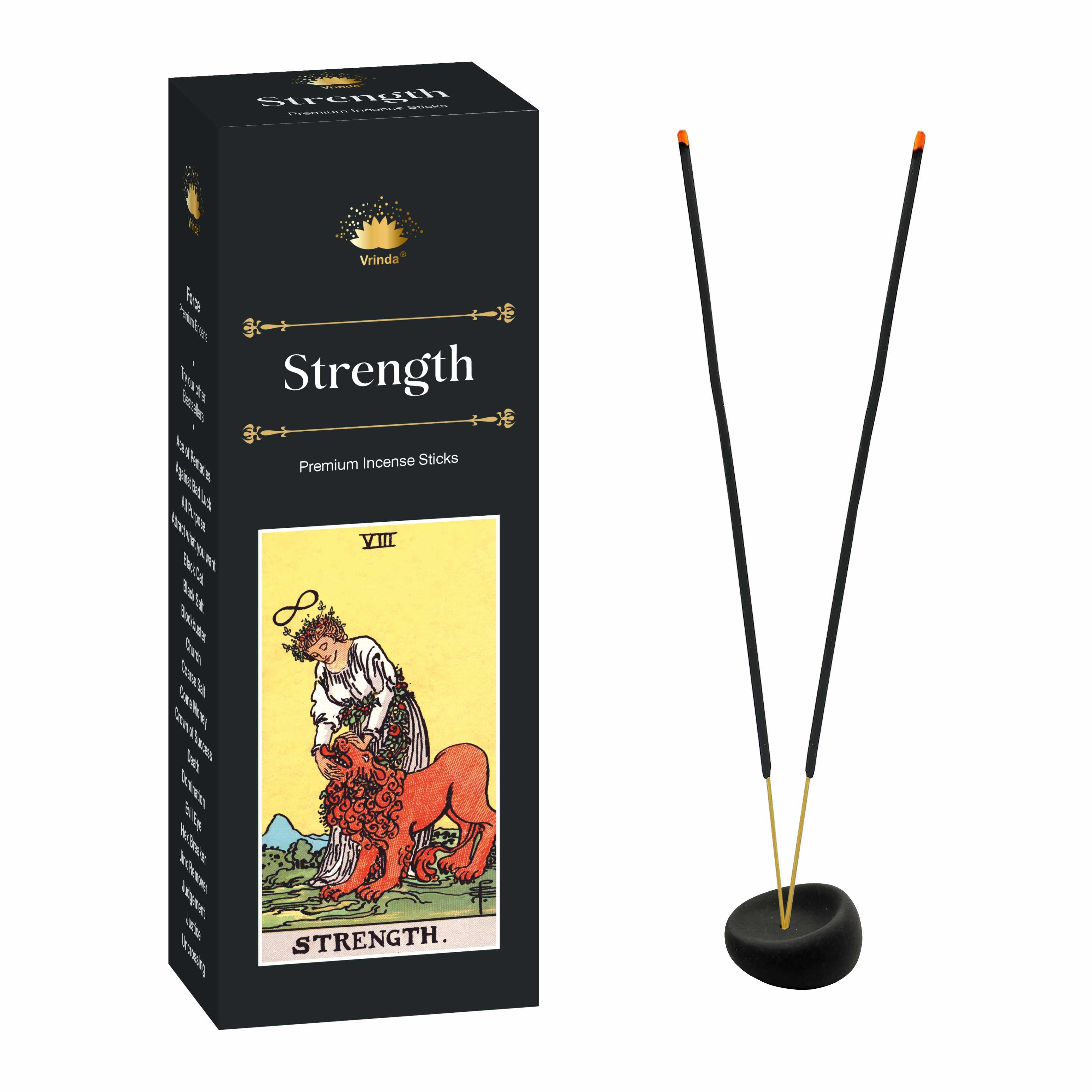 Strength hexa incense sticks (pack of 6) Vrinda ® Exclusive Incense VD Importers Inc.