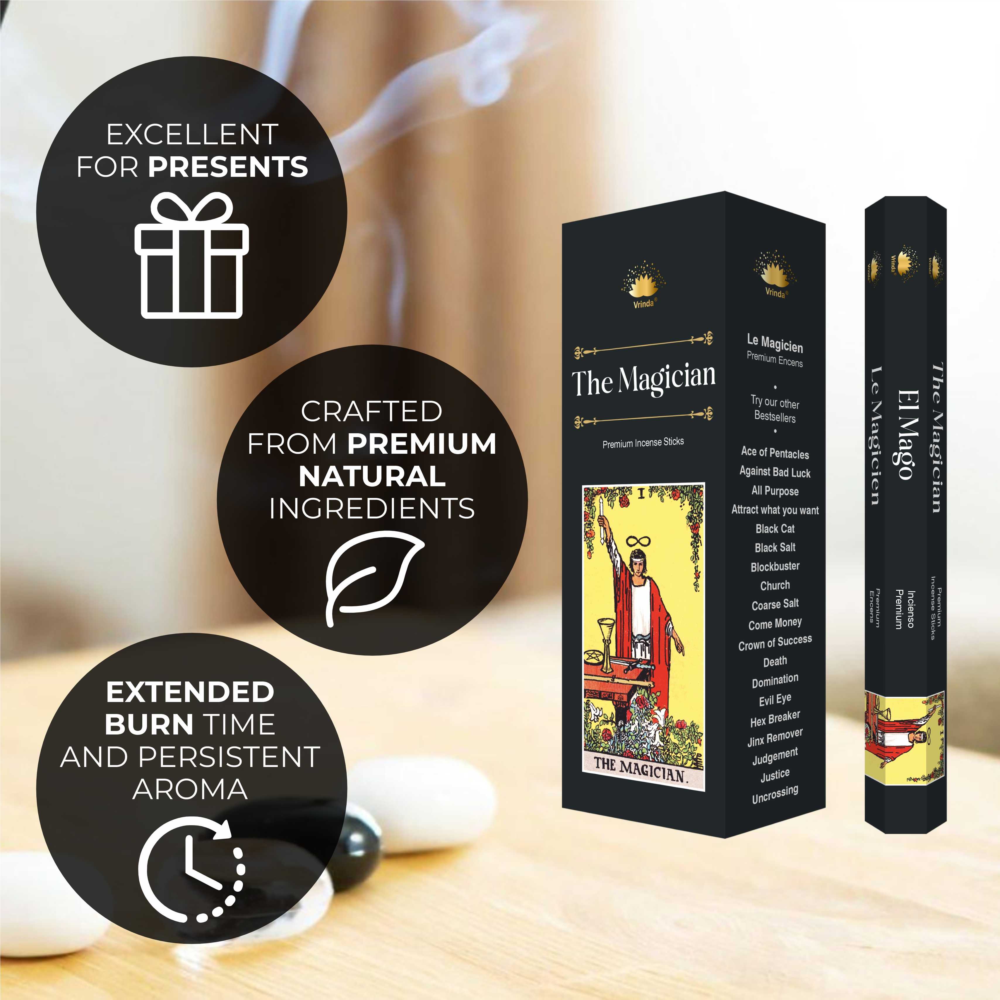 The Magician hexa incense sticks (pack of 6)