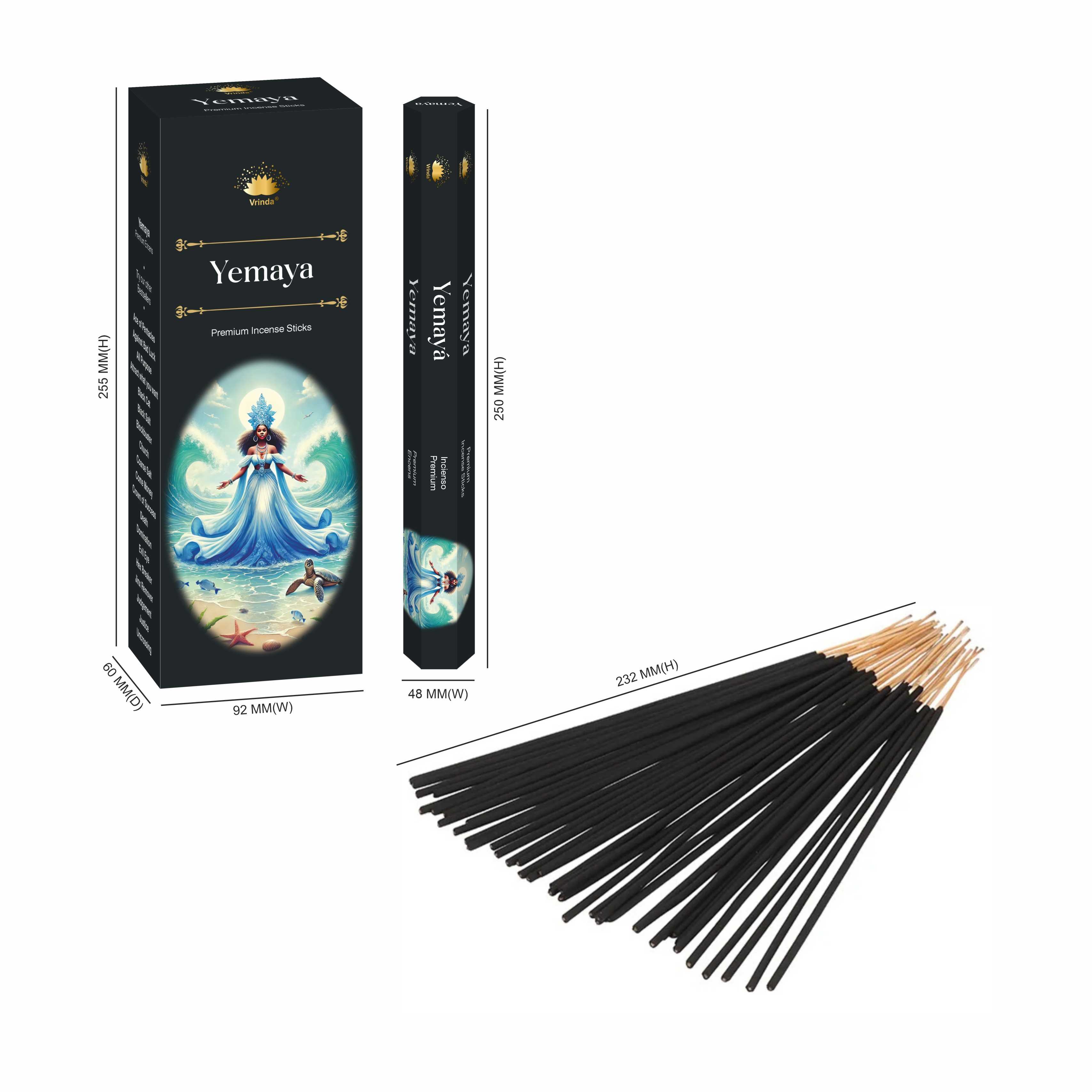 Yemaya hexa incense sticks (pack of 6) Vrinda ® New Arrivals VD Importers Inc.