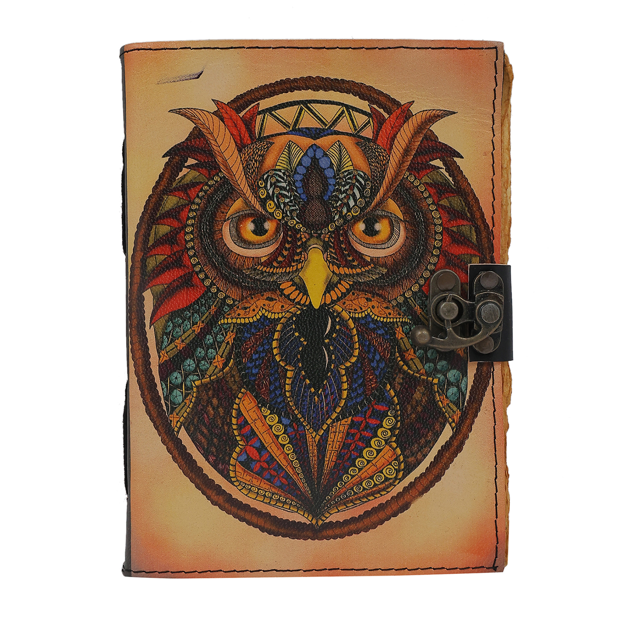 Paper Journal Deckle Paper OWL, approx. 5"x7"