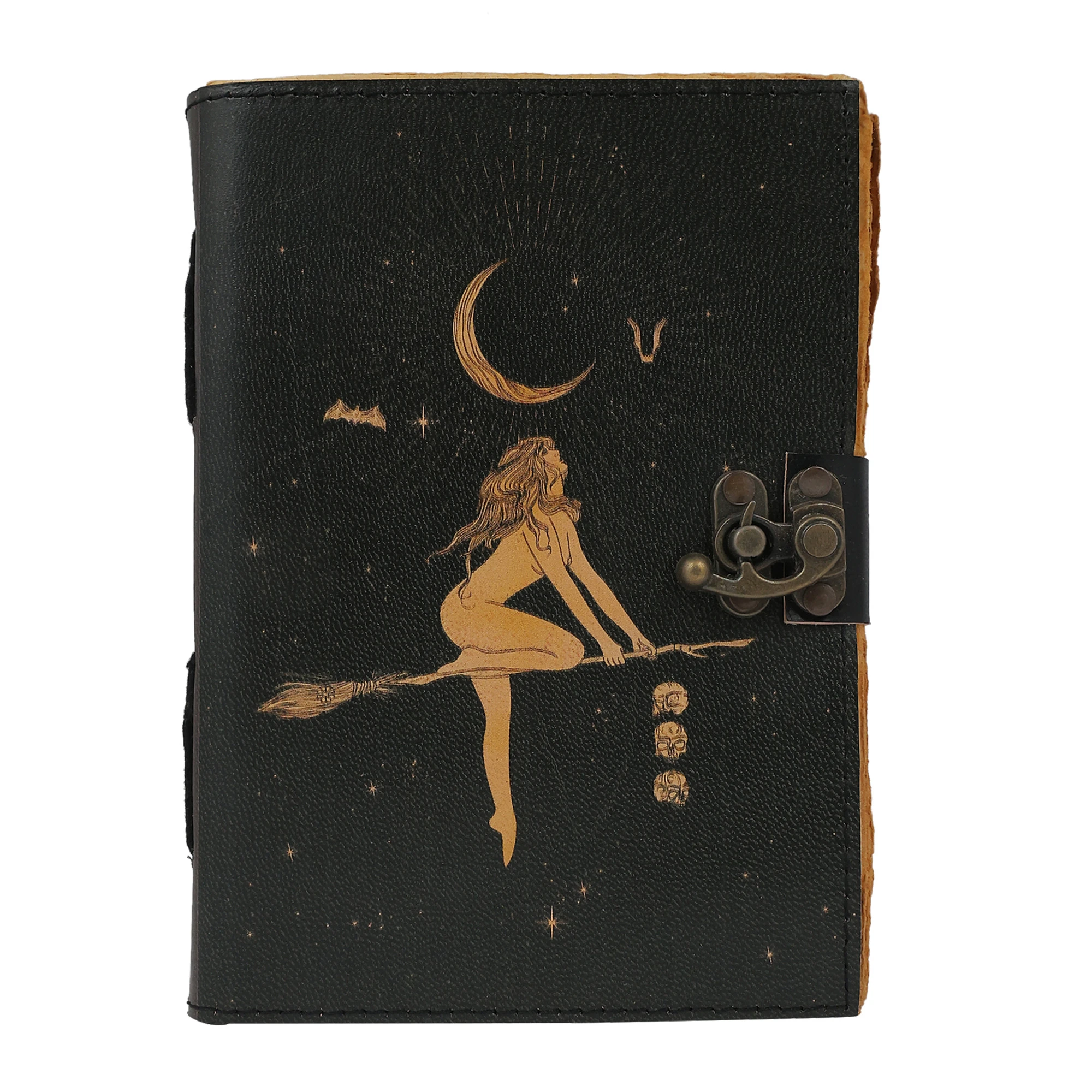 Paper Journal Deckle Paper Magic Broom, approx. 5"x7