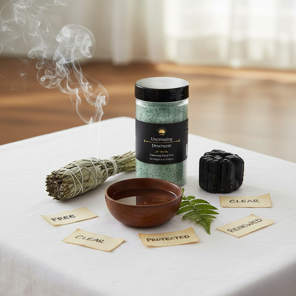 Uncrossing Ritual Salt with Herbs 6OZ