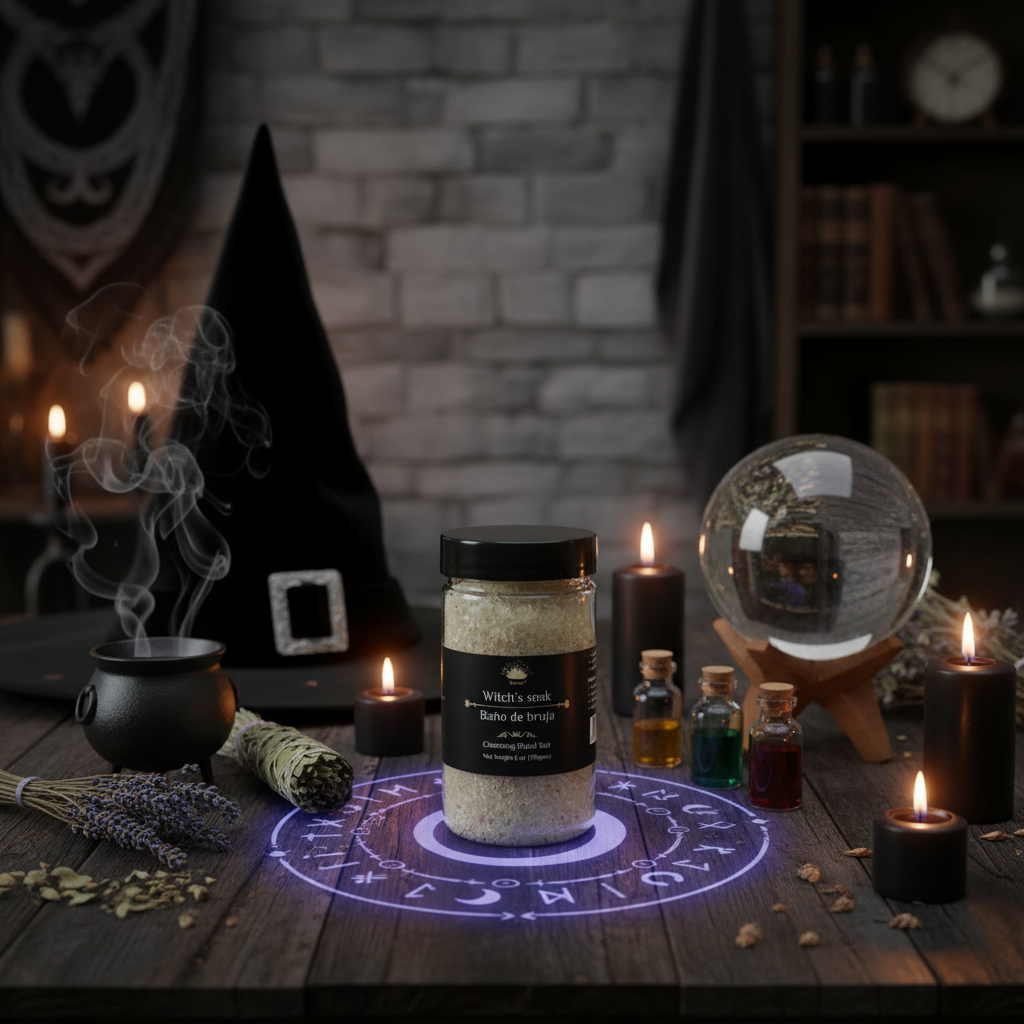 Witches Soak Ritual Salt with Herbs 6 OZ