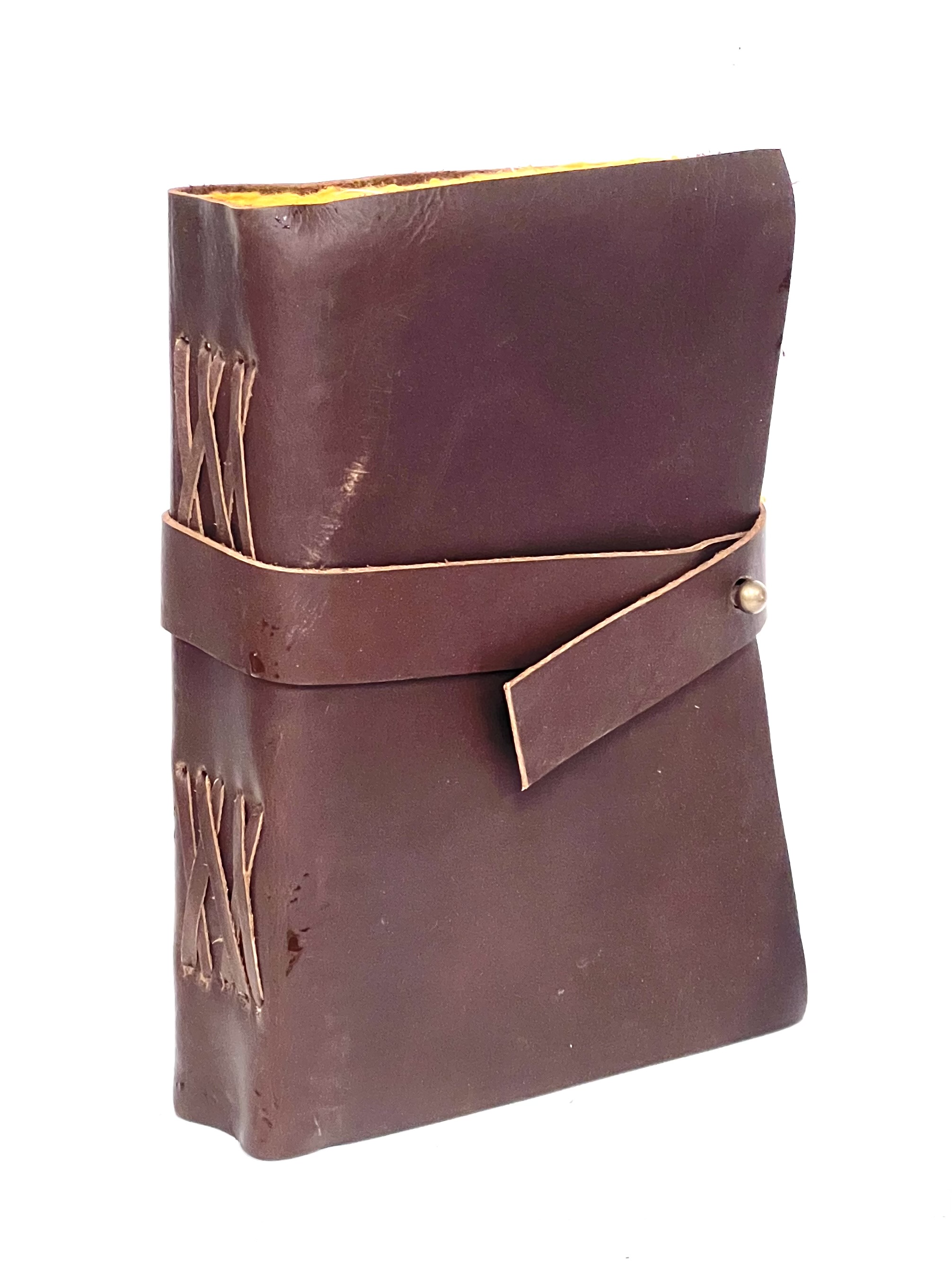 Paper Journal Deckle Paper Plain Soft leather approx. 5"x7"