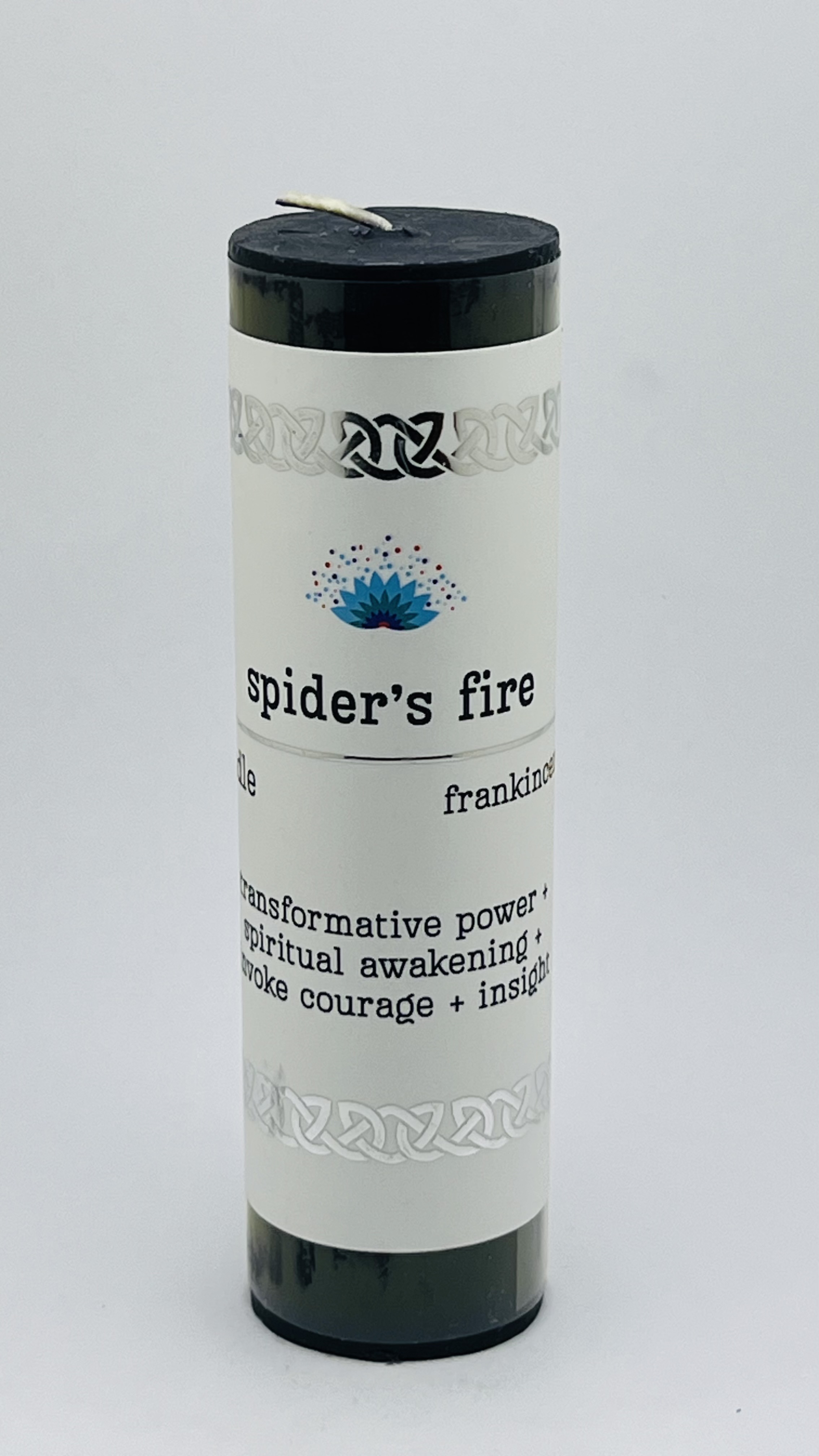 Intention Pillar Candle Spider's Fire 5"x1.5"