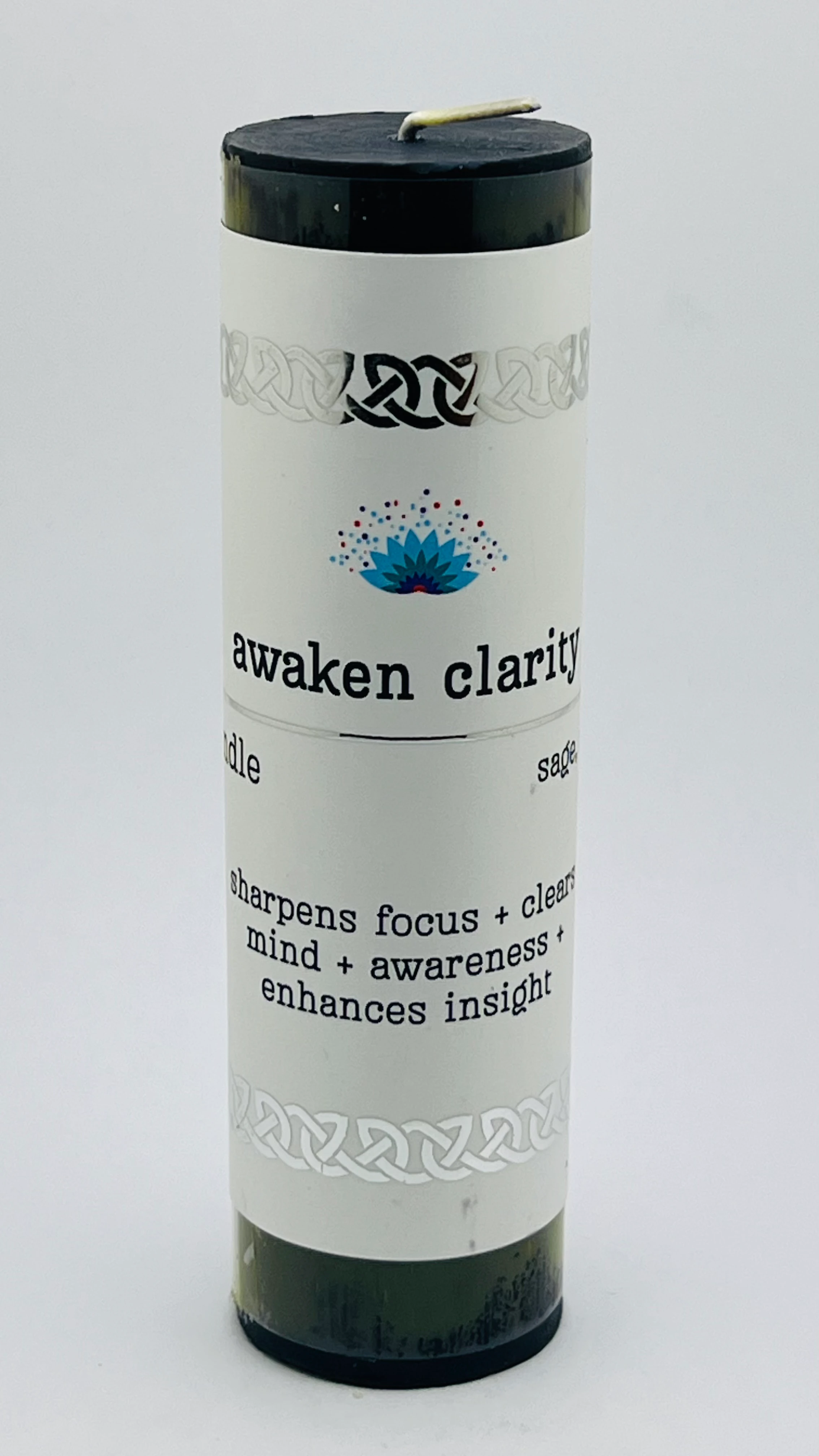 Intention Pillar Candle Awaken Clarity 5"x1.5"