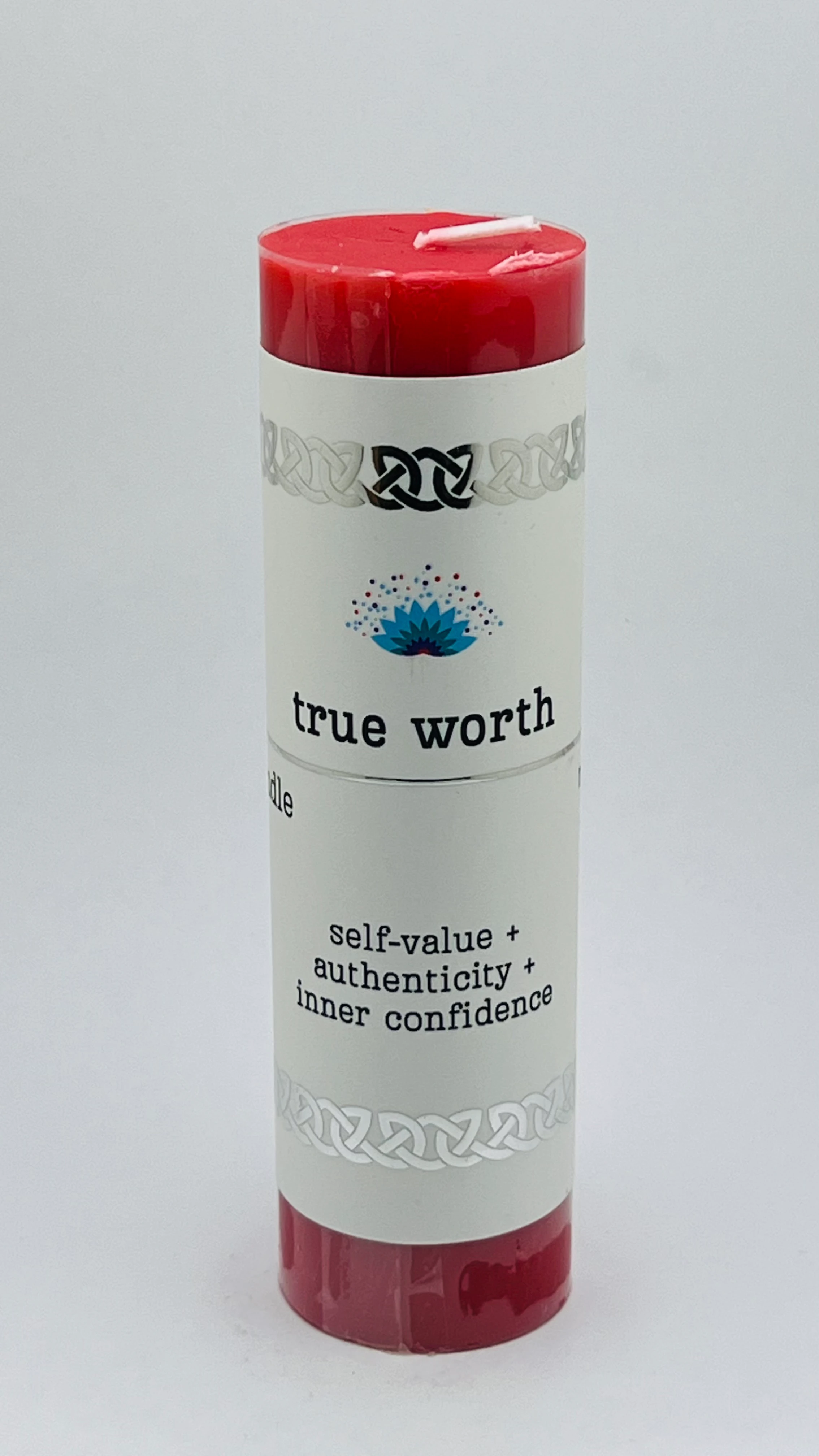 Intention Pillar Candle true Worth 5"x1.5"