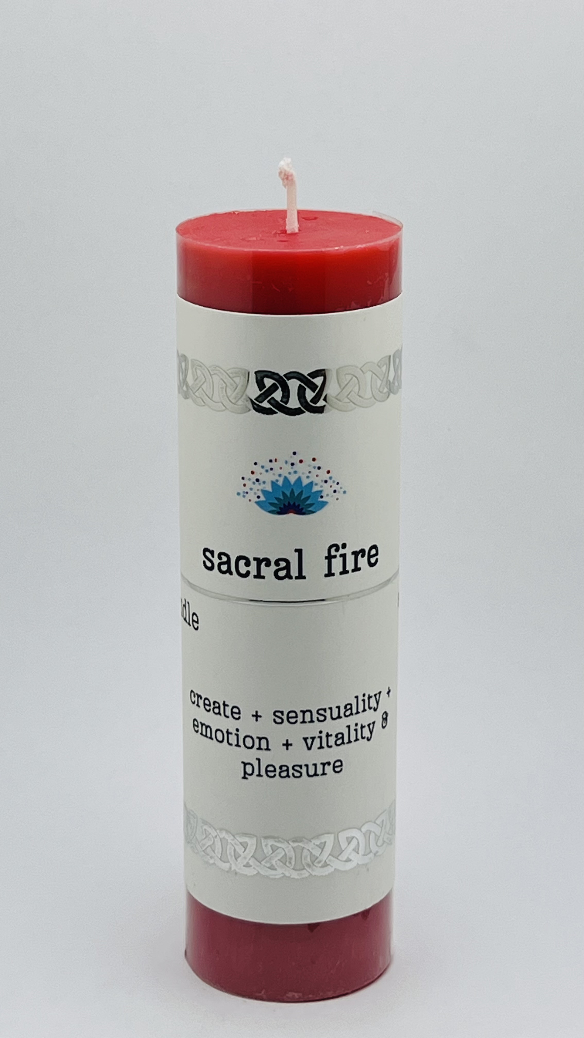 Intention Pillar Candle Sacral Fire 5"x1.5"