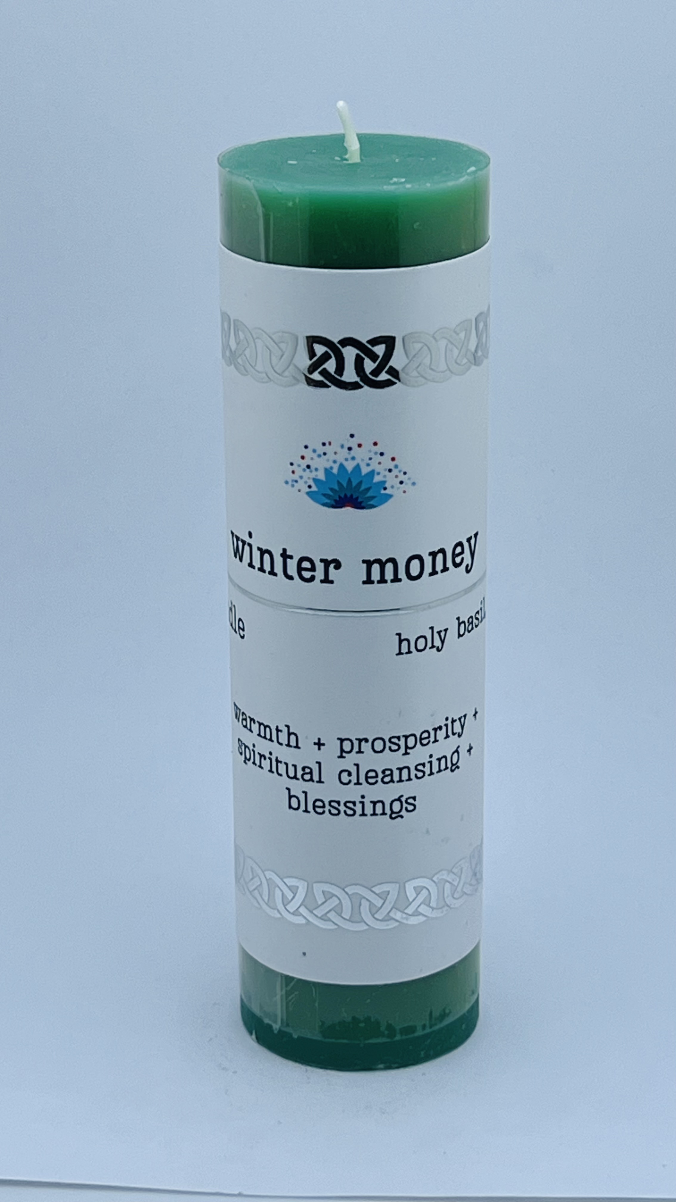 Intention Pillar Candle Winter money 5"x1.5"