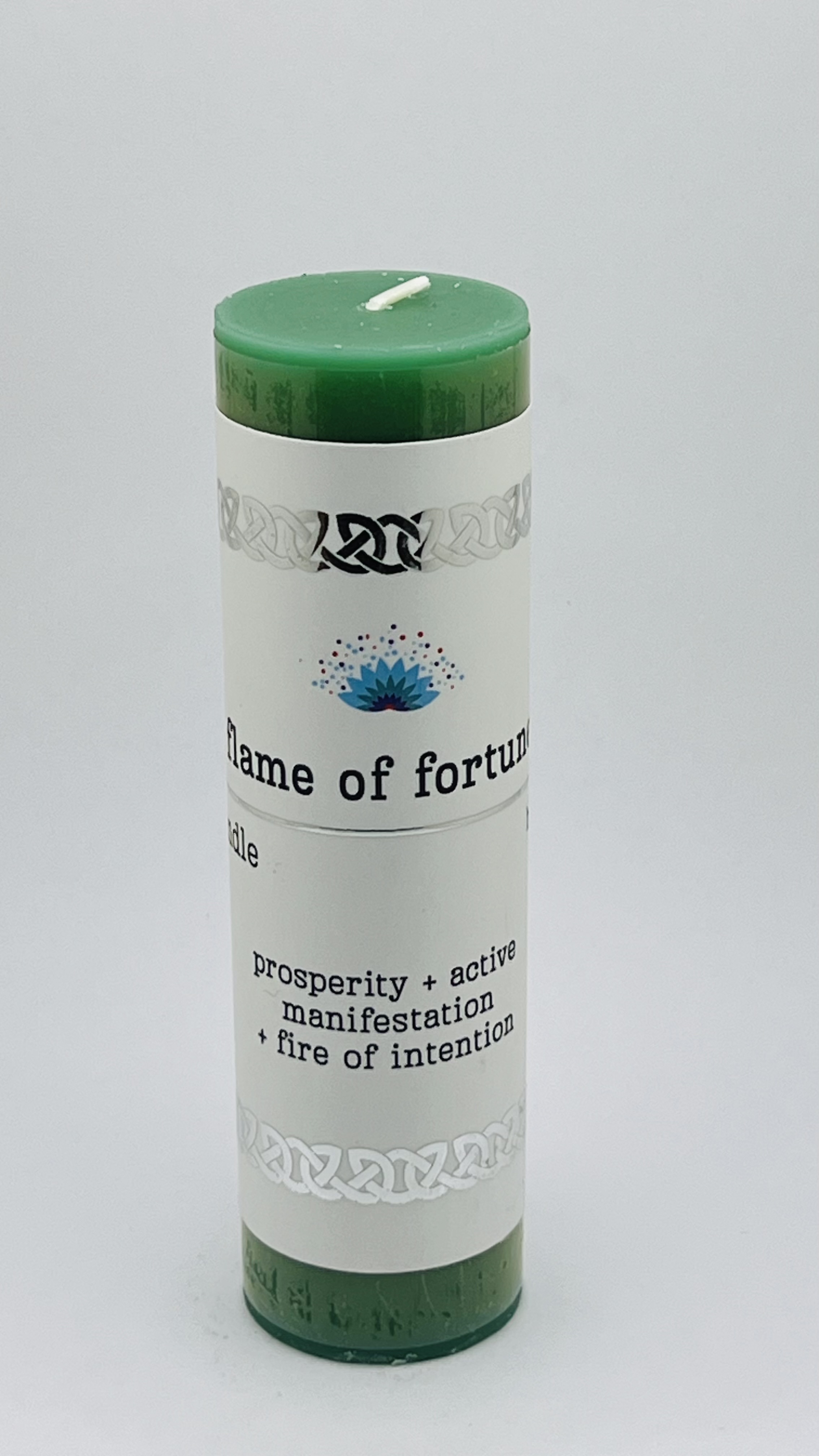 Intention Pillar Candle Flame of fortune 5"x1.5"