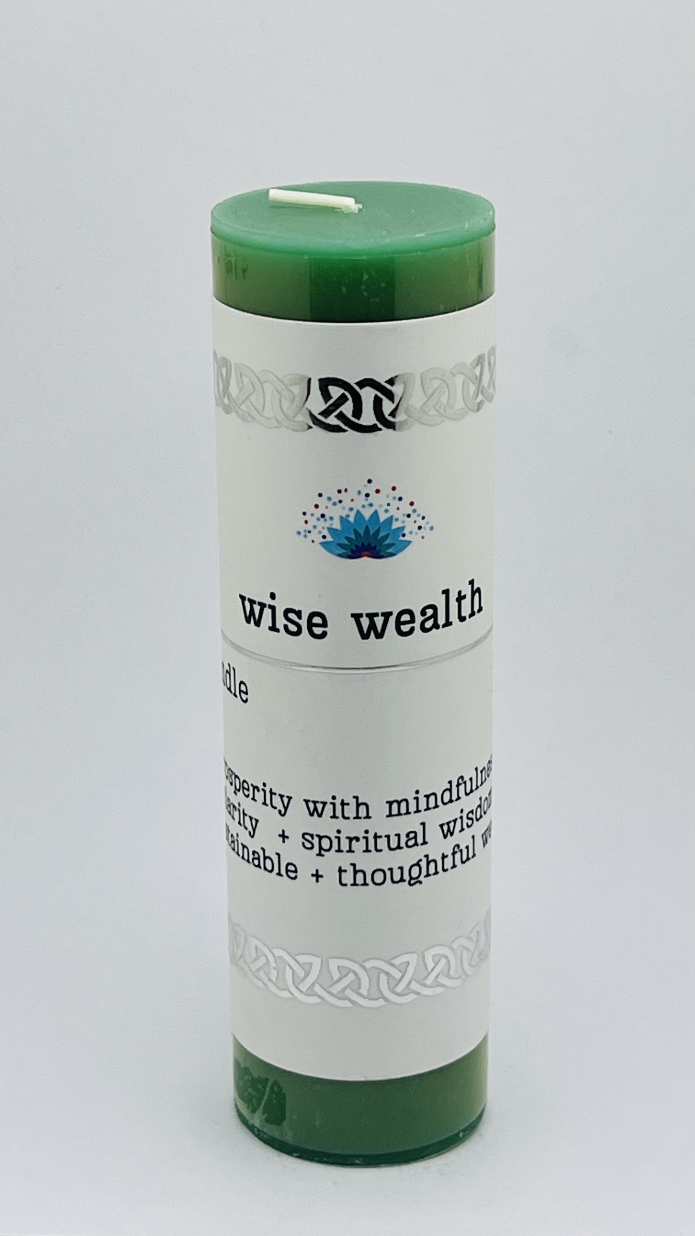 Intention Pillar Candle Wise wealth 5"x1.5"