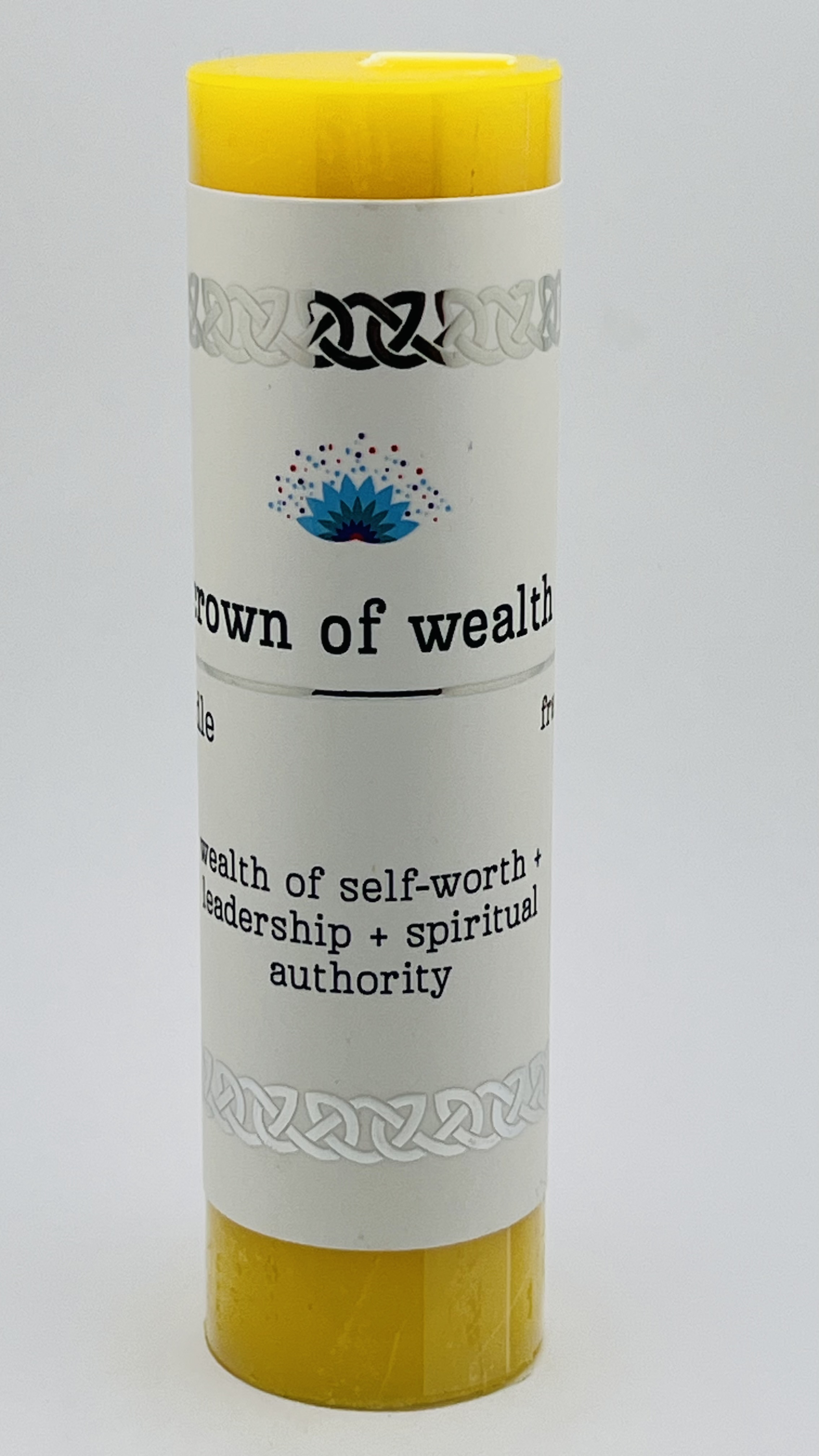 Intention Pillar Candle Crown of wealth 5"x1.5"