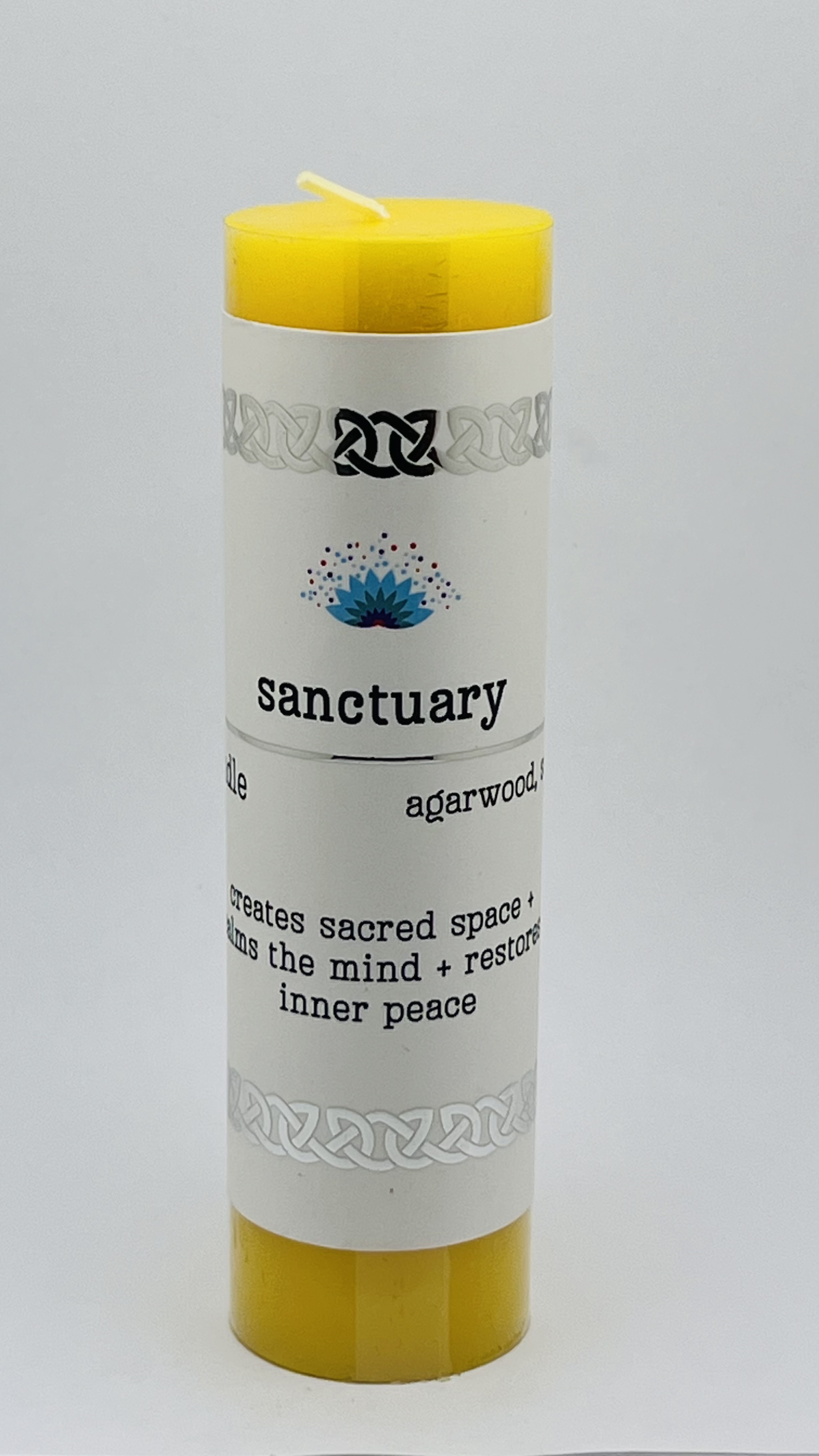 Intention Pillar Candle Sanctuary 5"x1.5"