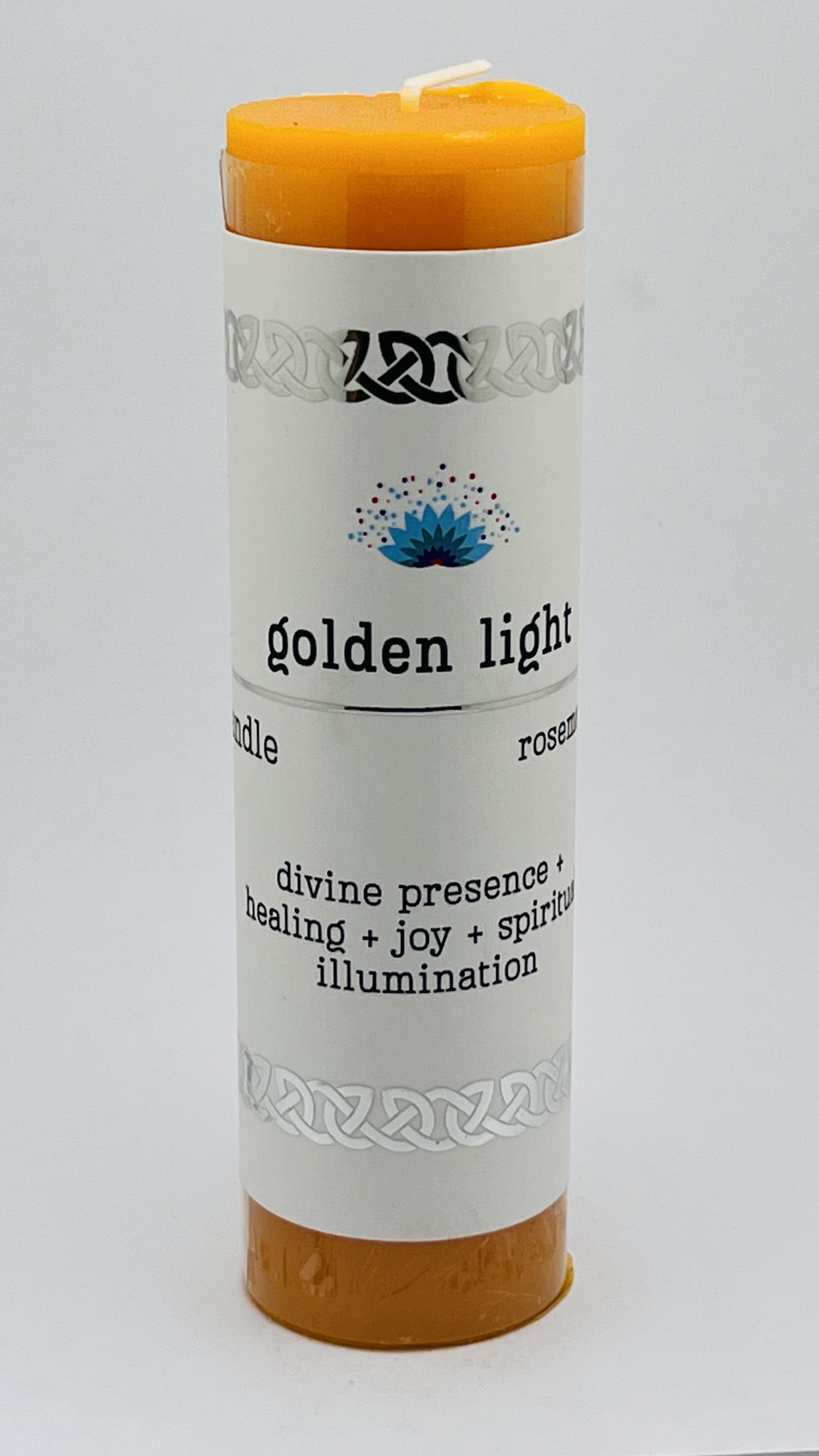 Intention Pillar Candle Golden light 5"x1.5"