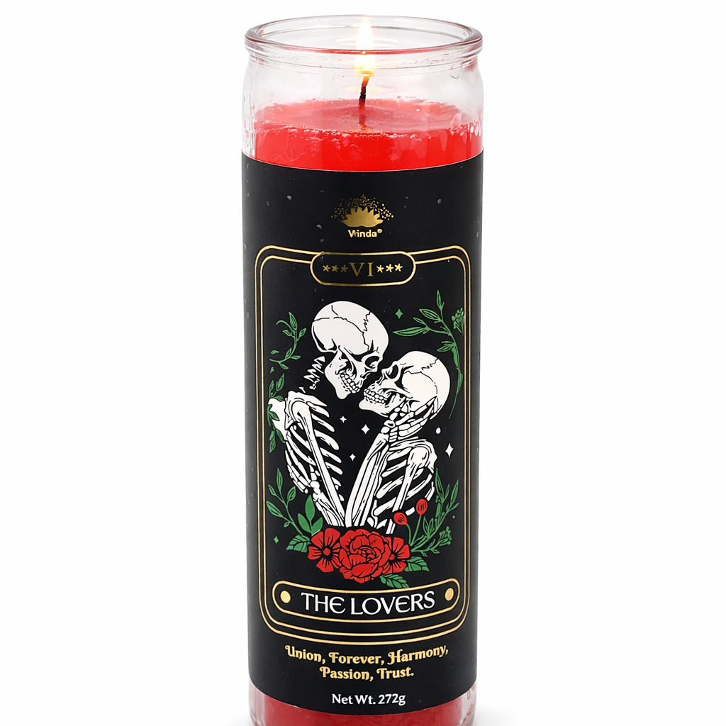 Eternal Lovers Tarot candle (Red)