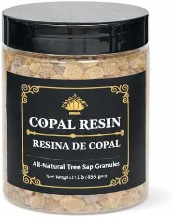 Copal All-Natural Tree Sap Granules 1 lb (reusable container) New Arrivals VD Importers Inc.