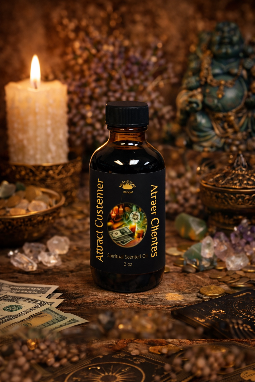 Attract Customer Spiritual Scented Oil 2 oz.