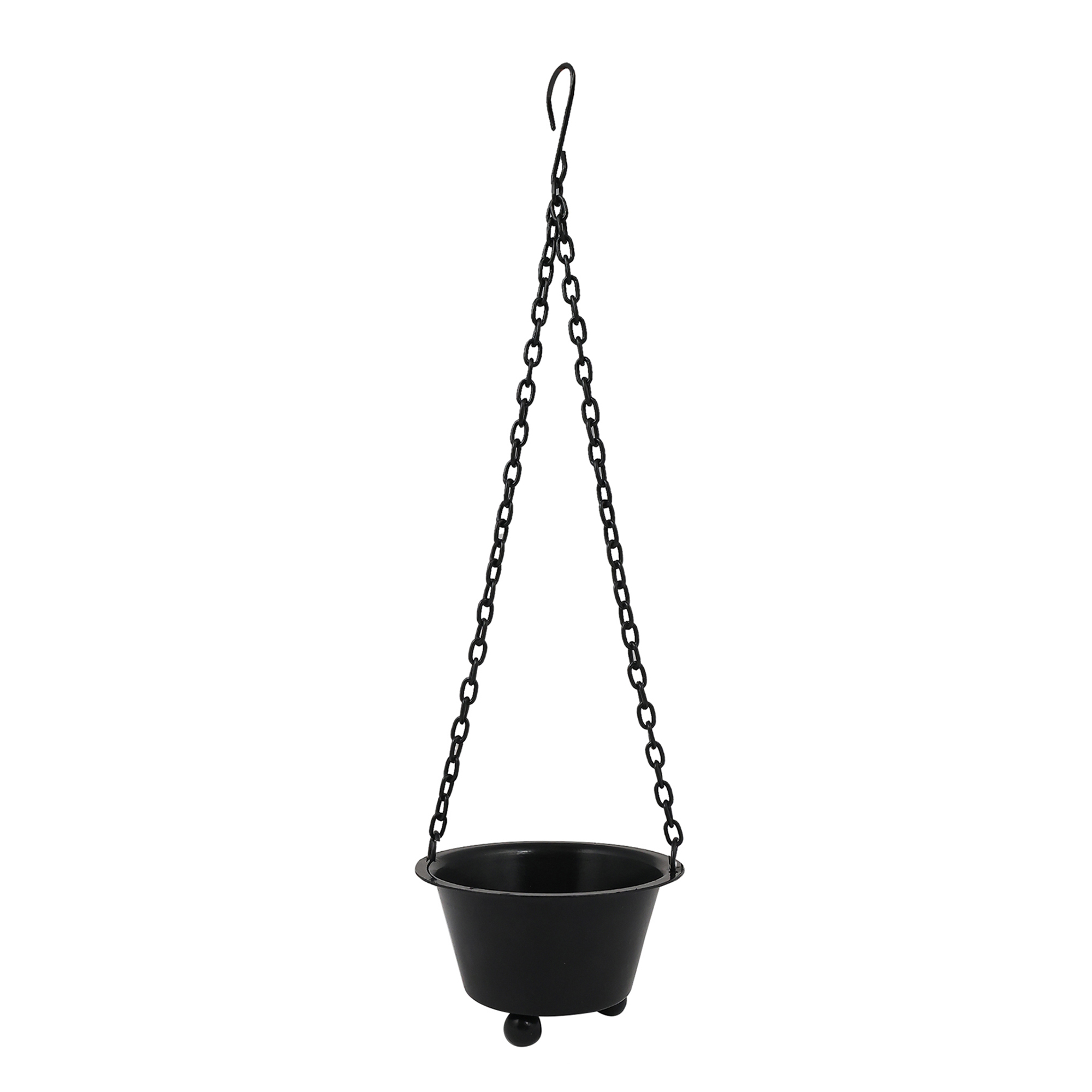 Black Metal Hanging Burner Plain 3"