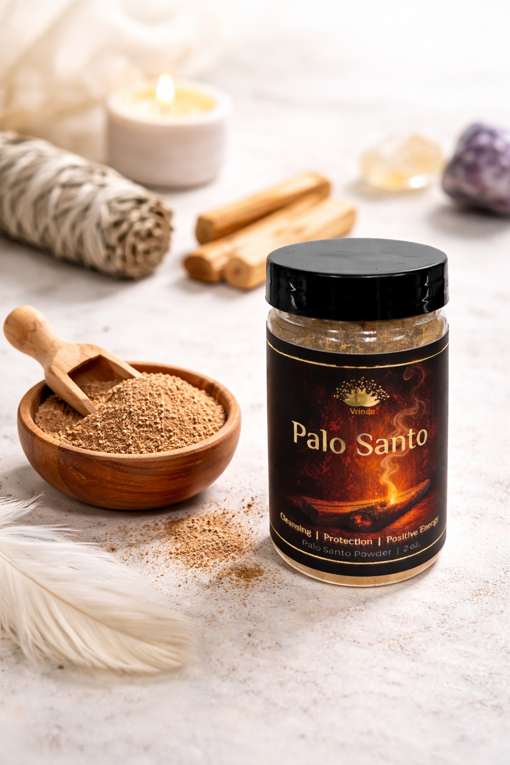 Vrinda® Peruvian Palo Santo Ritual Powder – 2 oz