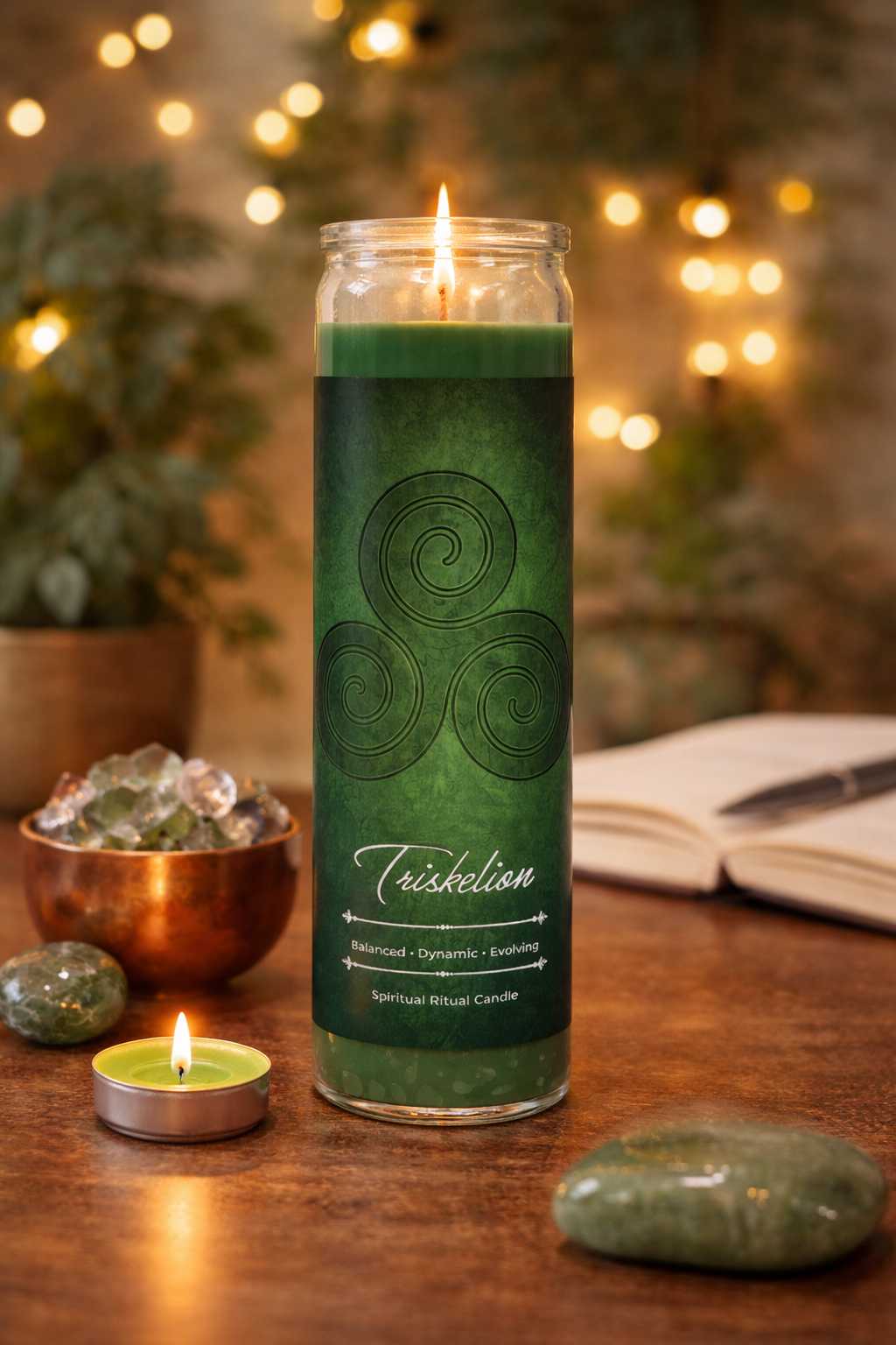 Triskelion Spiritual Ritual Jar Candle