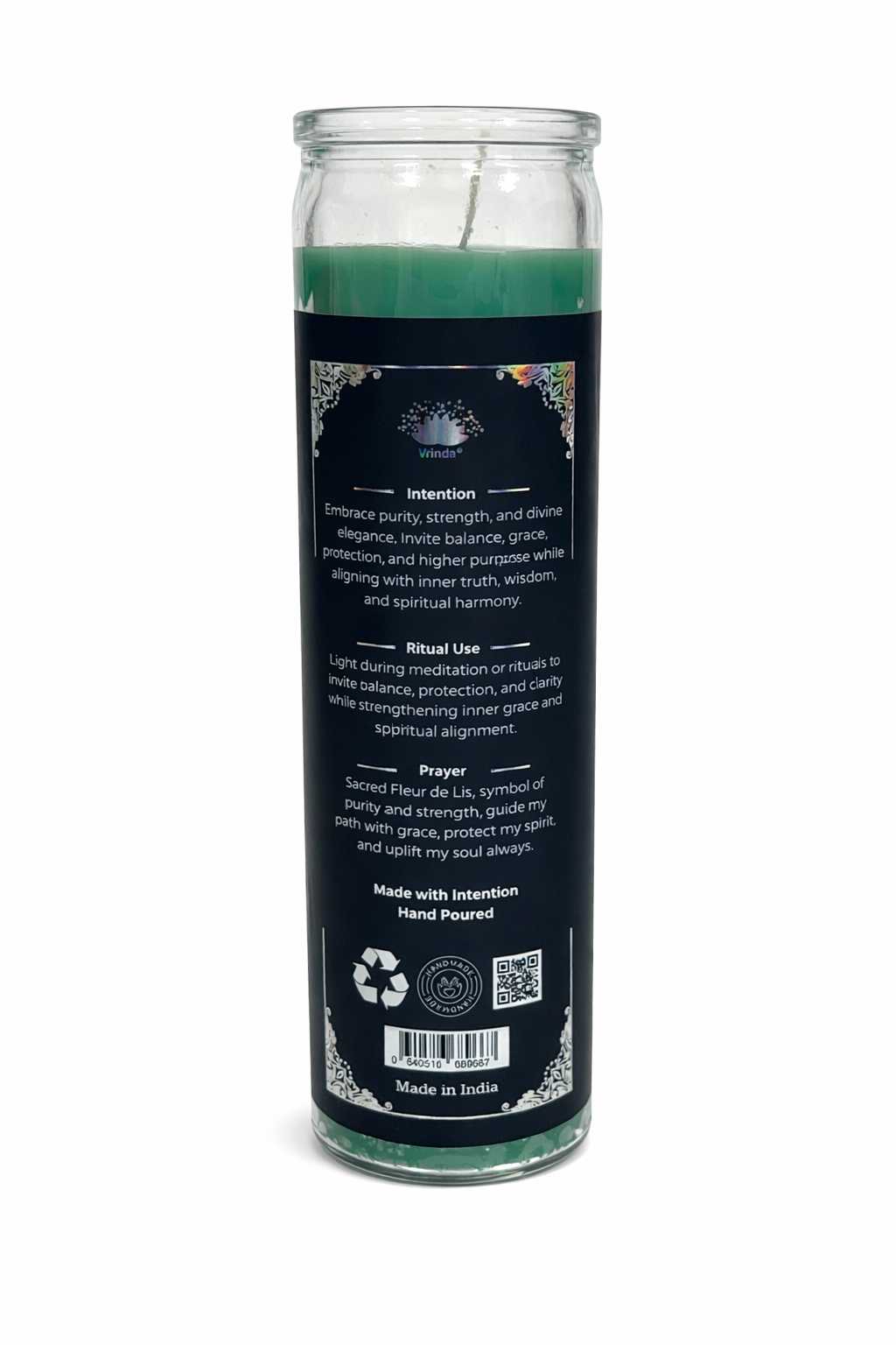 Fleur De Lis Spiritual Ritual Jar Candle