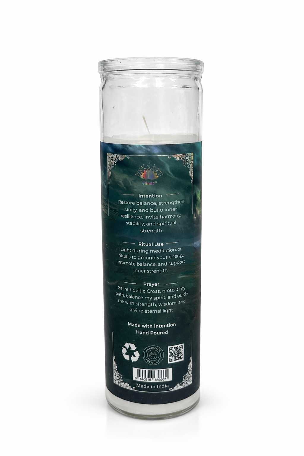 Celtic Cross Spiritual Ritual Jar Candle