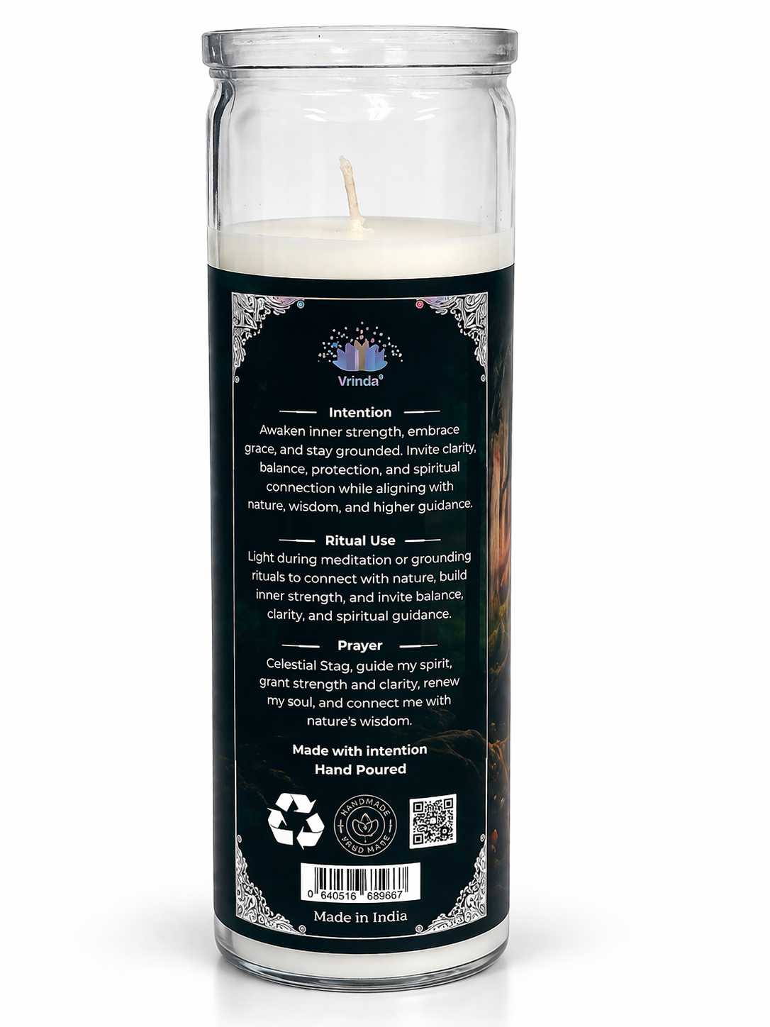 Celestial Stag Spiritual Ritual Jar Candle